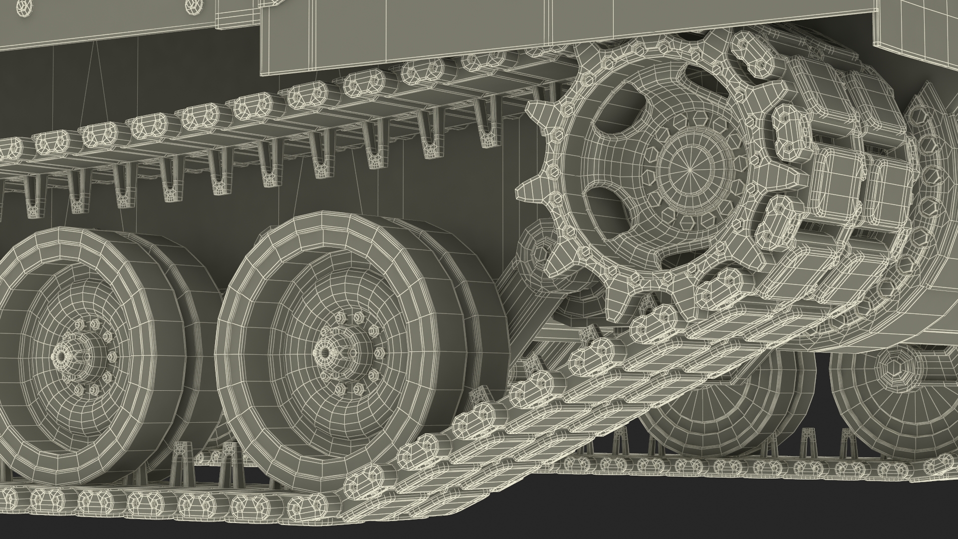 3D M109 Paladin Howitzer Camouflage Color model