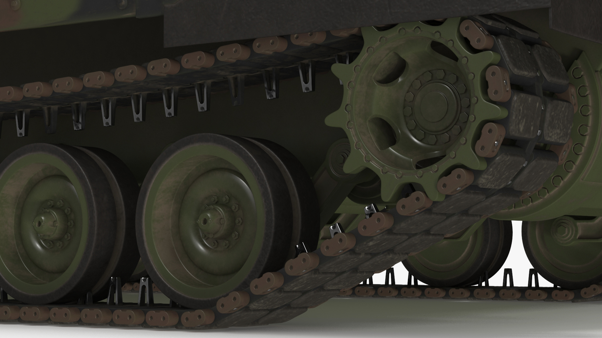 3D M109 Paladin Howitzer Camouflage Color model