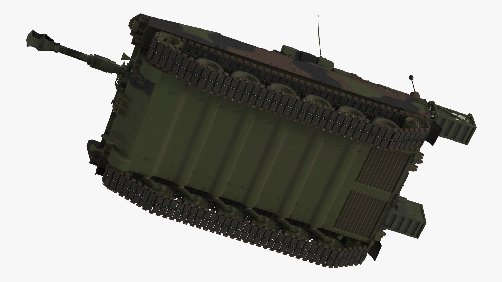 3D M109 Paladin Howitzer Camouflage Color model