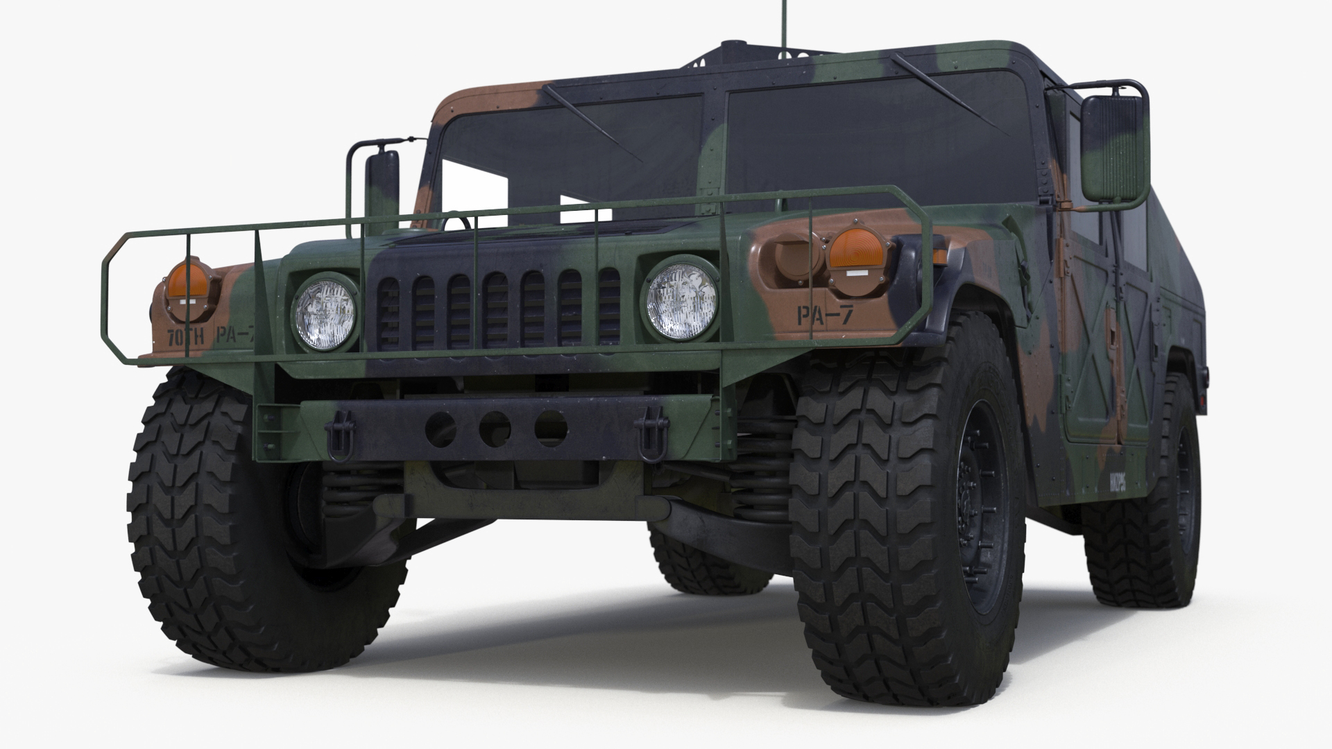 3D model Military Off Road Utility Vehicle Humvee