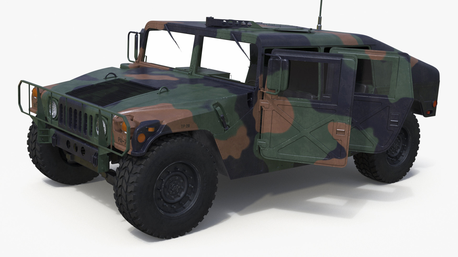 3D model Military Off Road Utility Vehicle Humvee