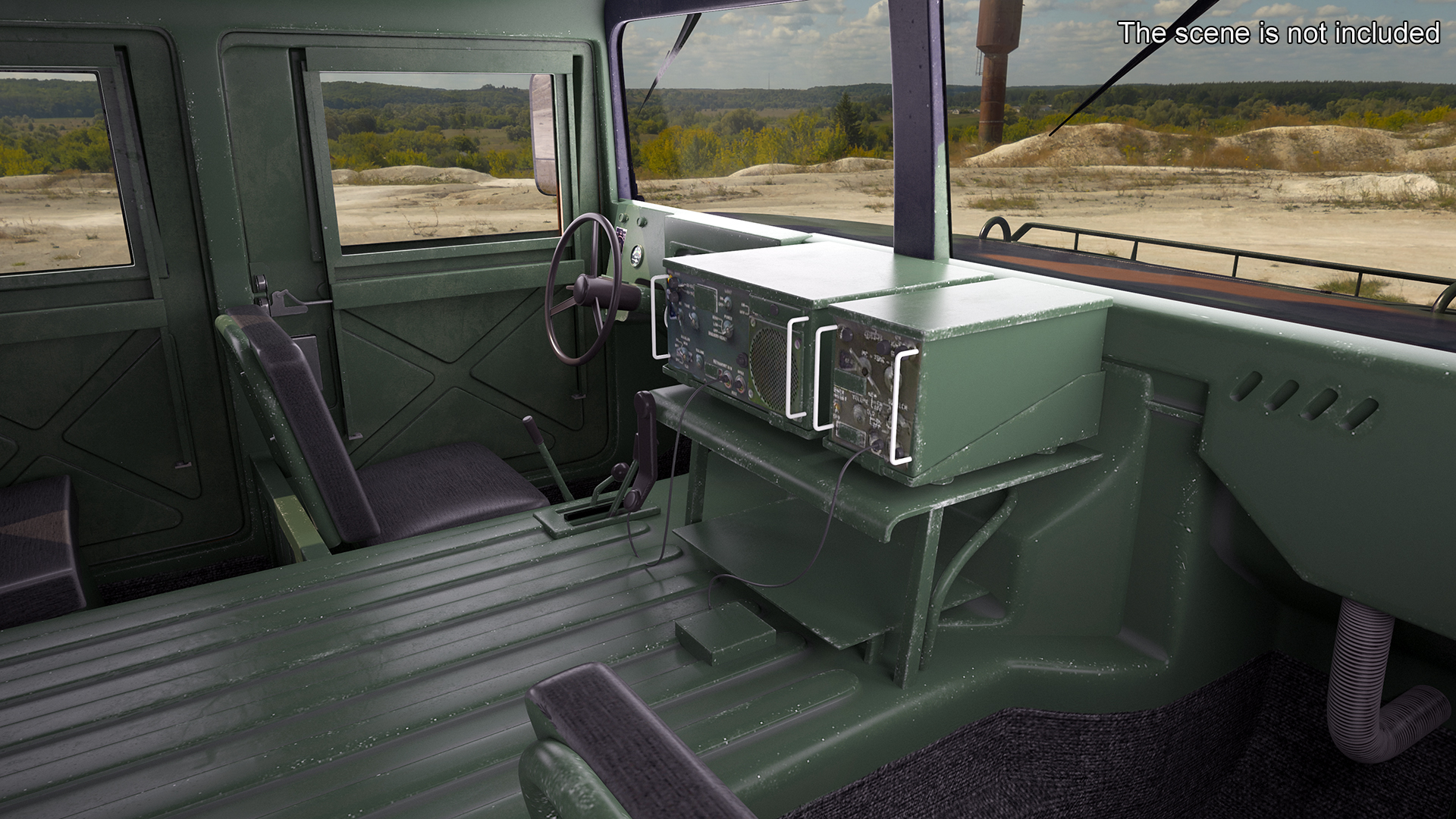 3D model Military Off Road Utility Vehicle Humvee