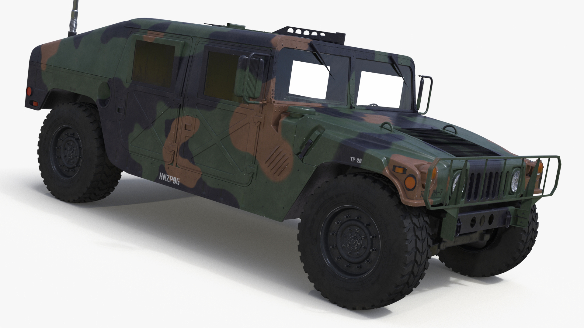 3D model Military Off Road Utility Vehicle Humvee