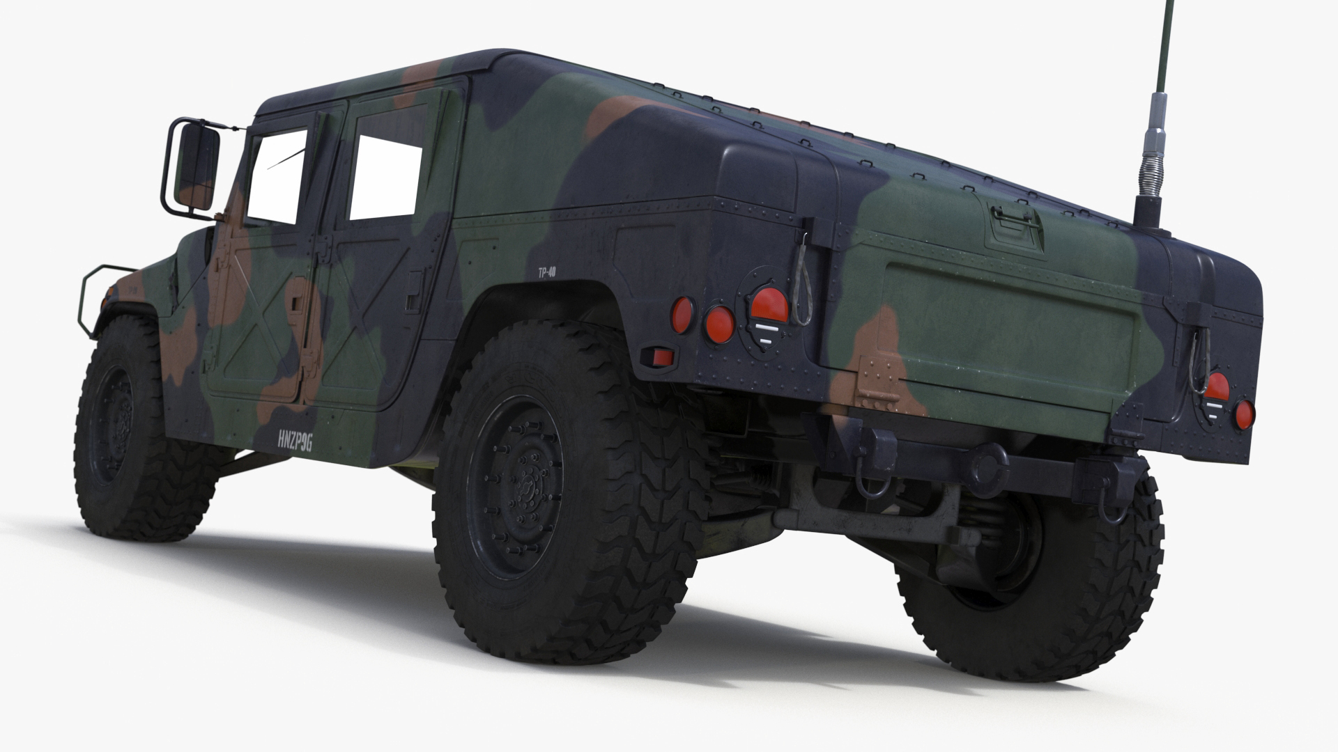 3D model Military Off Road Utility Vehicle Humvee