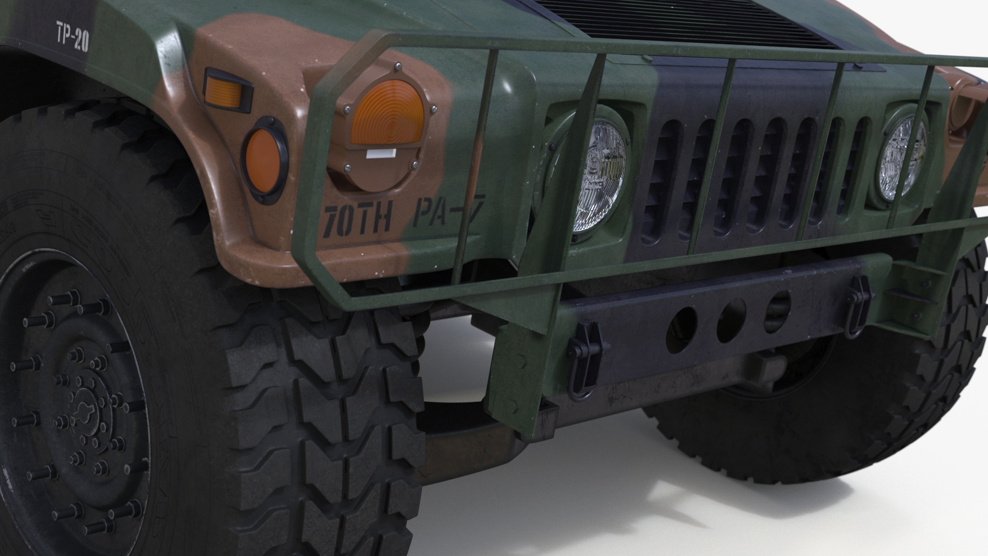 3D model Military Off Road Utility Vehicle Humvee