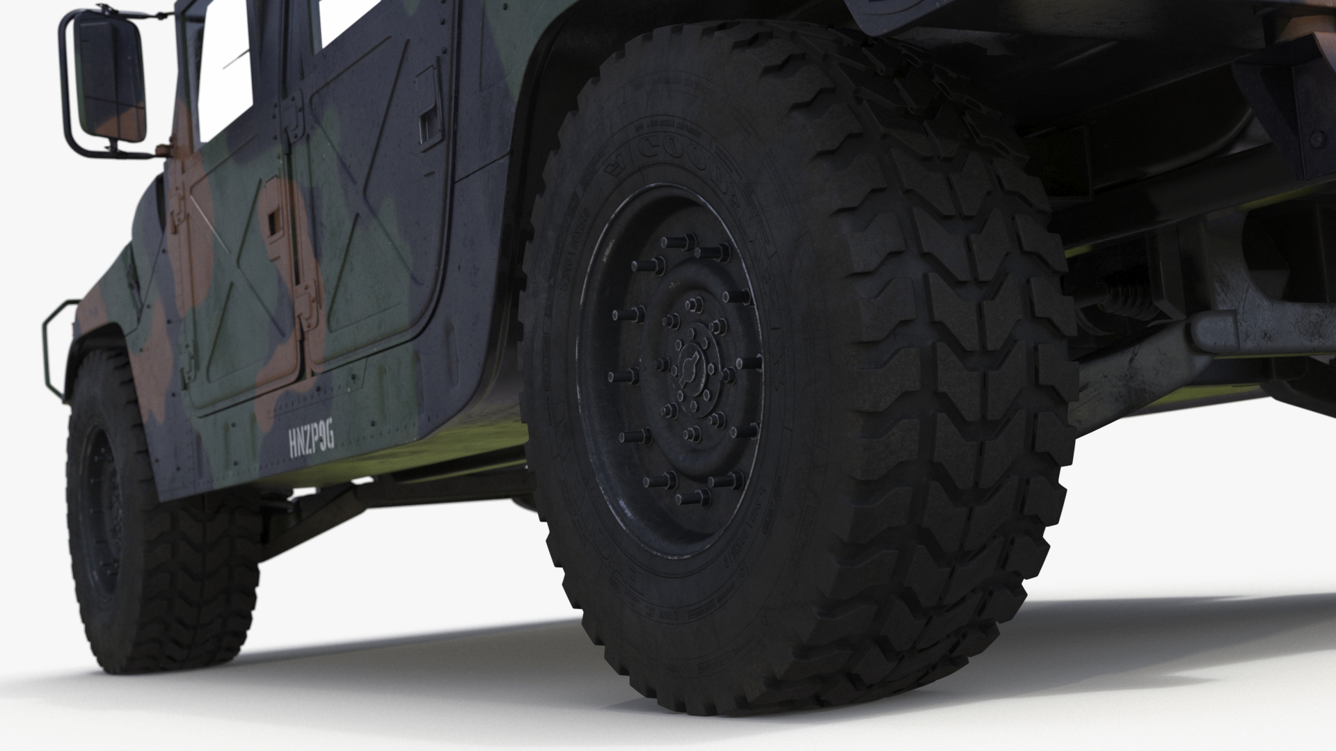 3D model Military Off Road Utility Vehicle Humvee