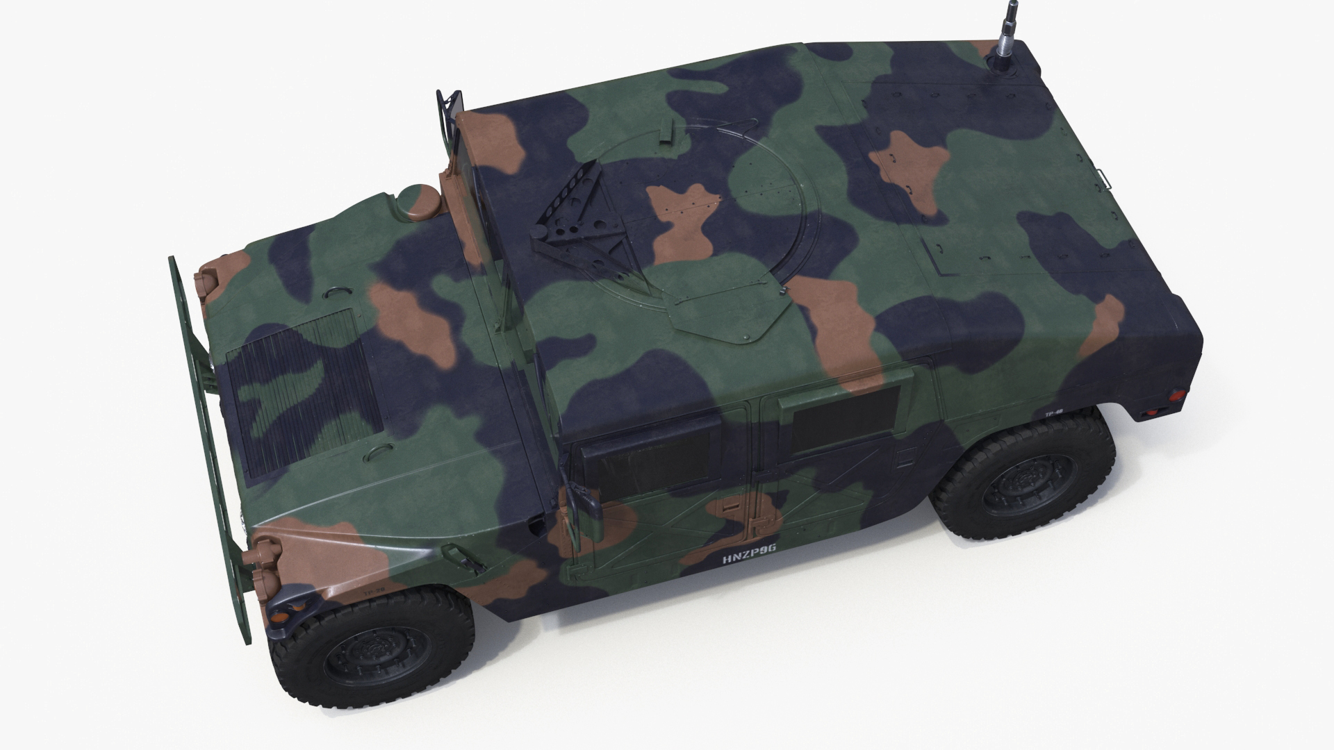 3D model Military Off Road Utility Vehicle Humvee