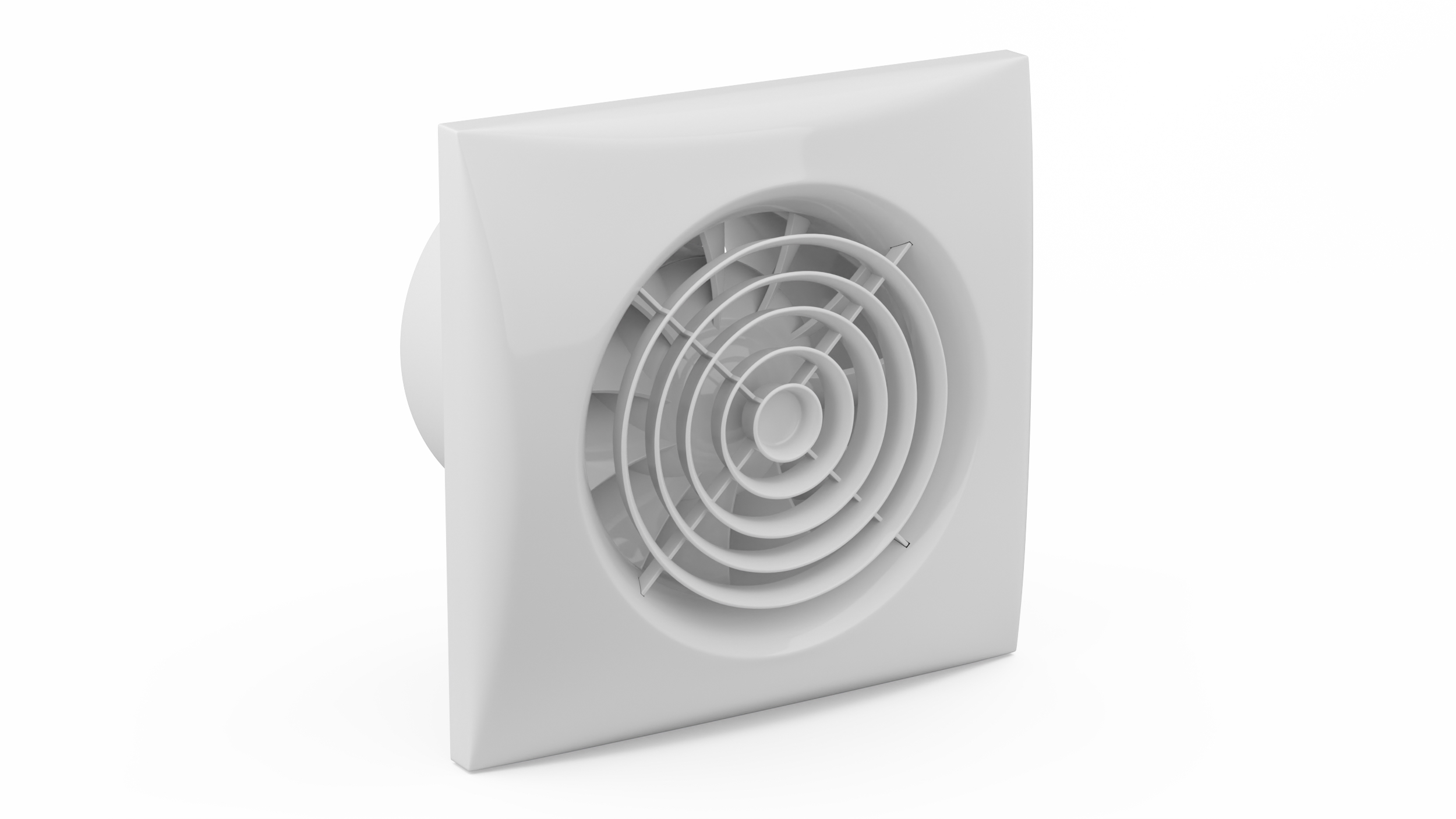 3D Silent Plastic Extractor Fan model