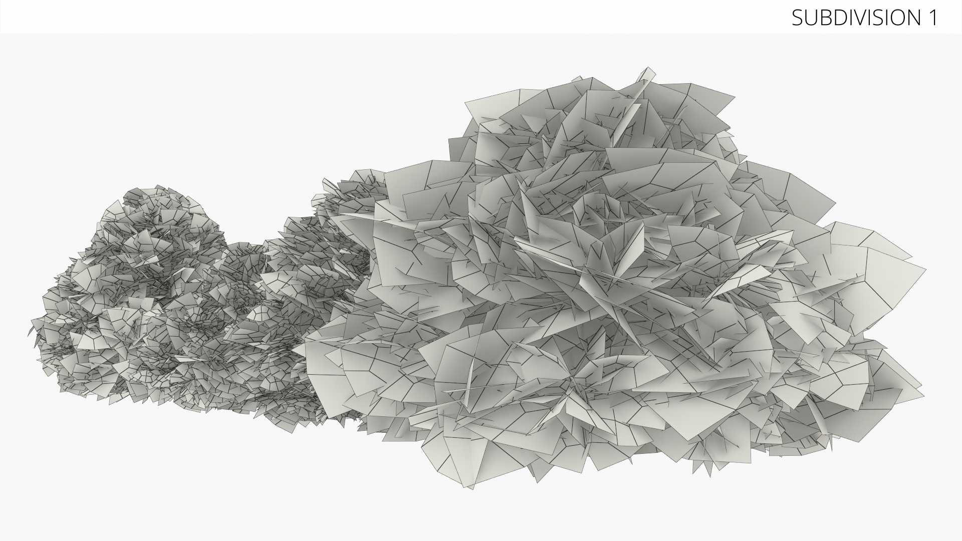 Low Poly Ornamental Landscape Shrubs Set Multicolor - view 9