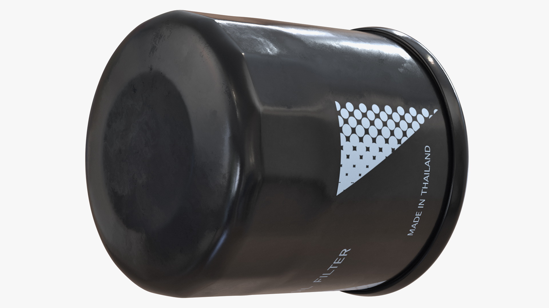 3D Oil Filter with Filtering Element model