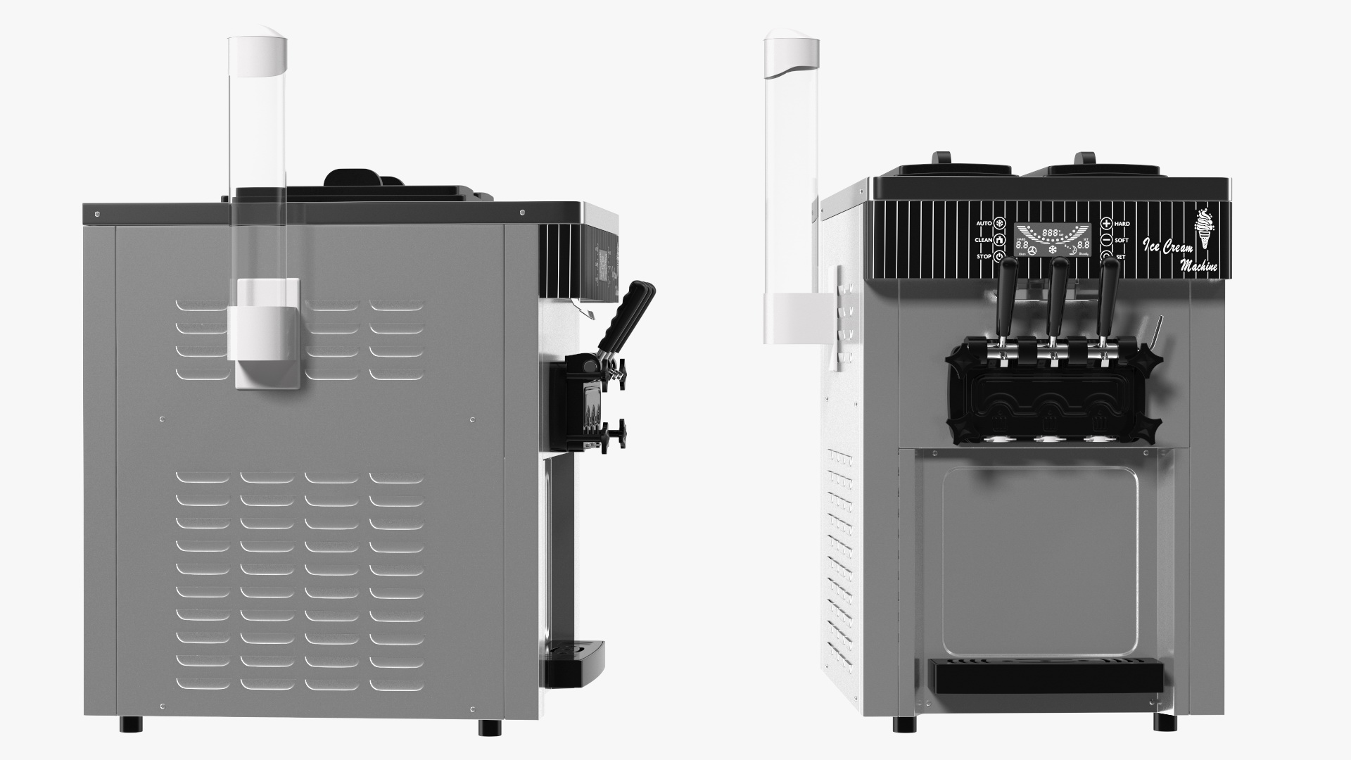 3D model VEVOR Commercial Ice Cream Machine Stainless Steel