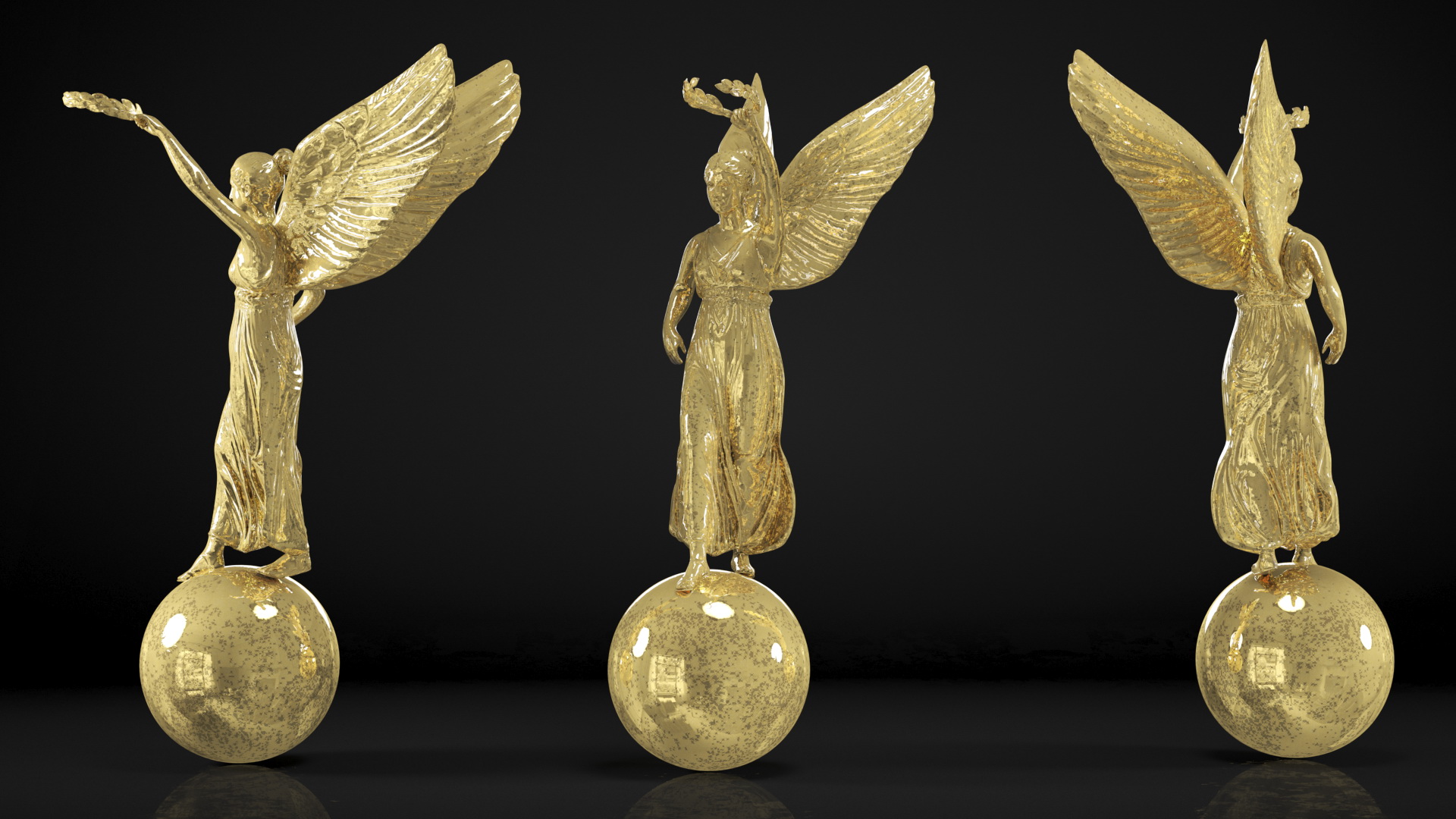 Nike Goddess Statue for 3D Print 3D