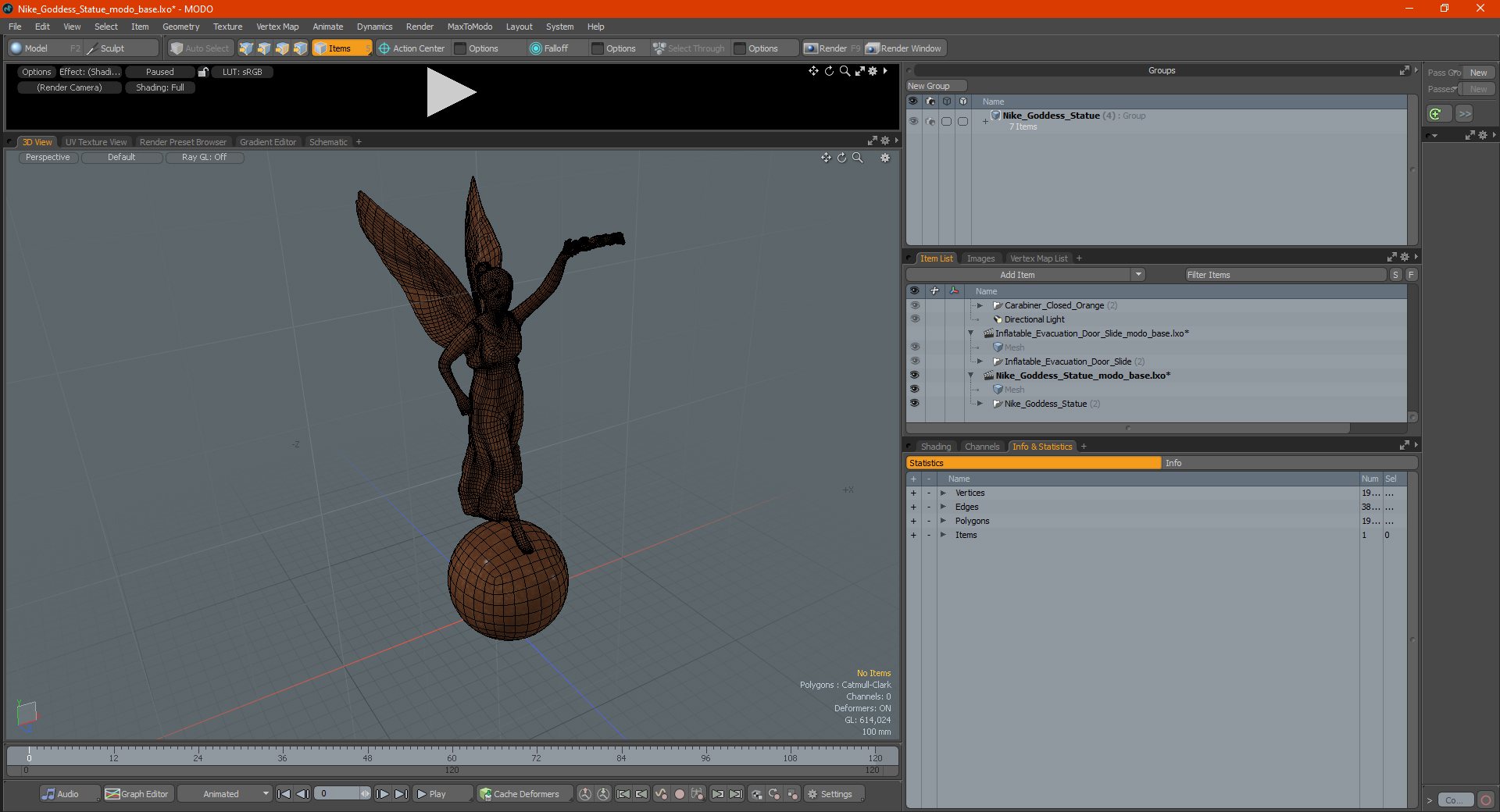 Nike Goddess Statue for 3D Print 3D
