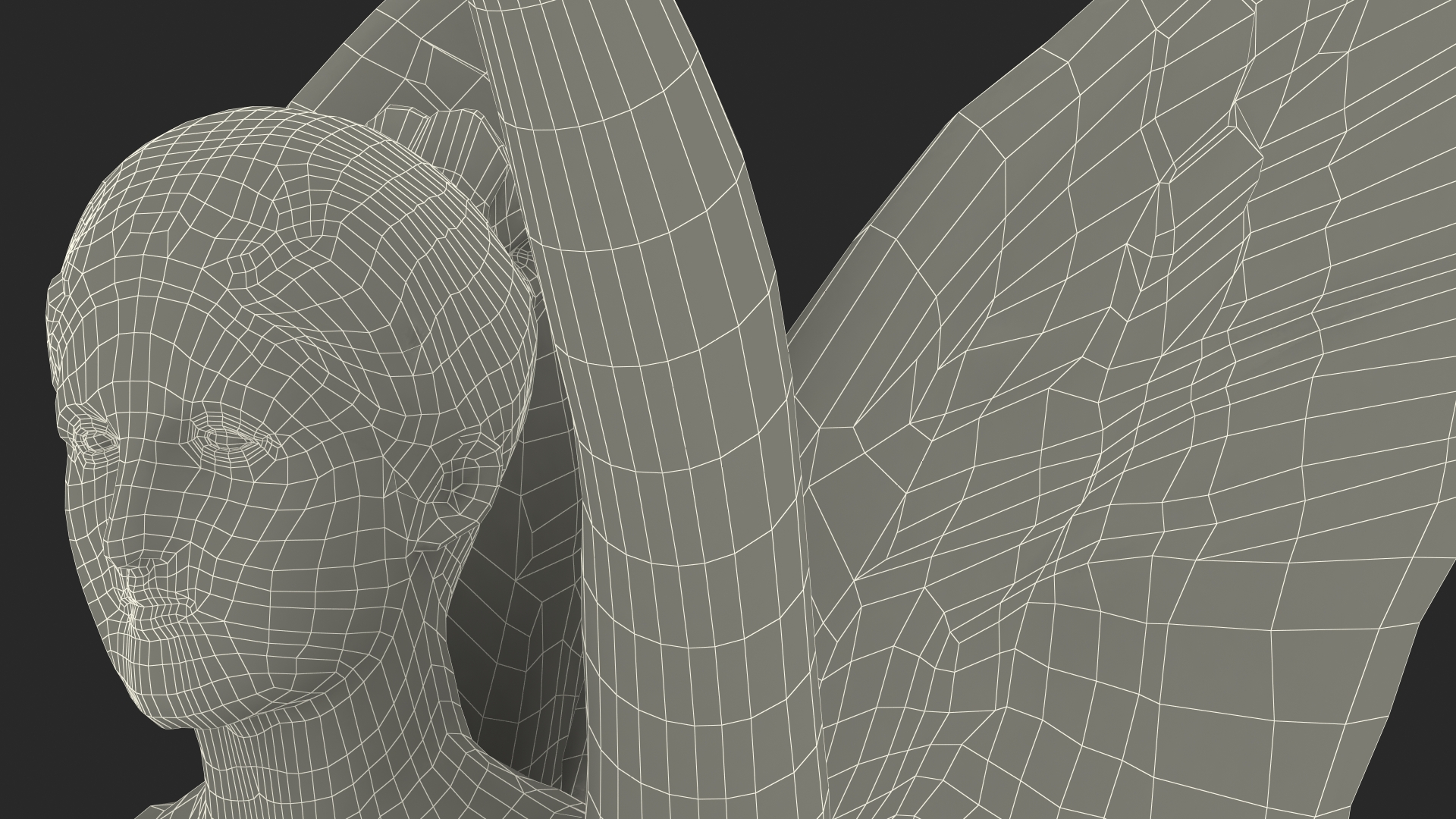 Nike Goddess Statue for 3D Print 3D