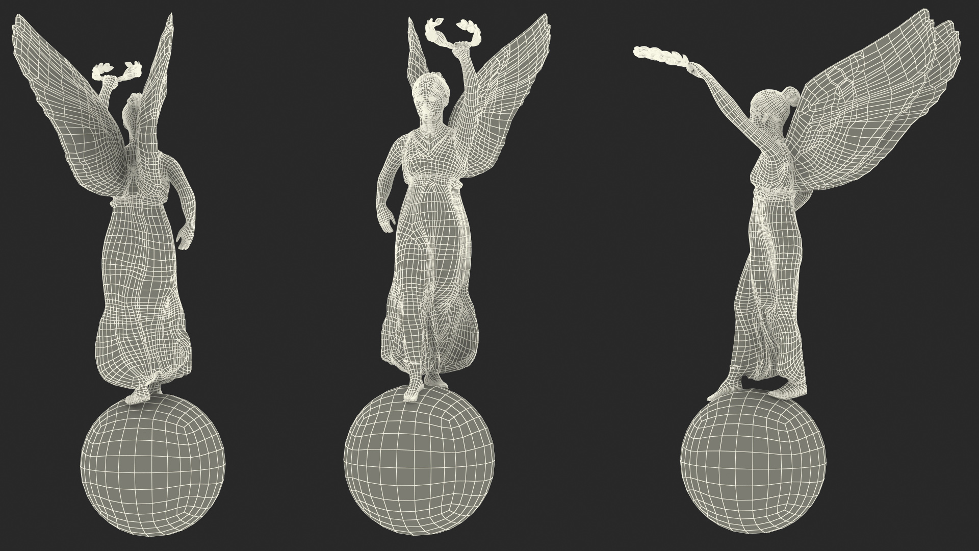 Nike Goddess Statue for 3D Print 3D