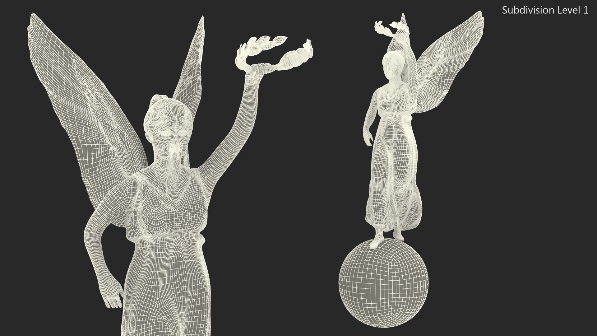 Nike Goddess Statue for 3D Print 3D