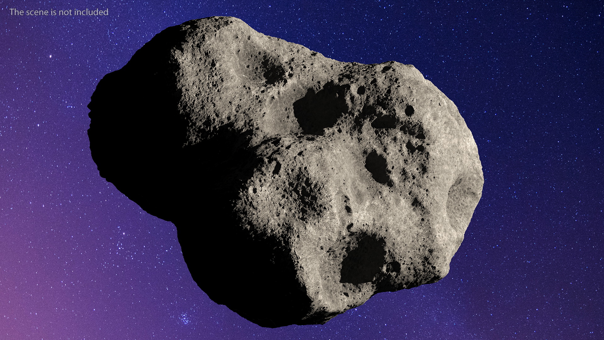 3D model Asteroid 100 Meter in Diameter