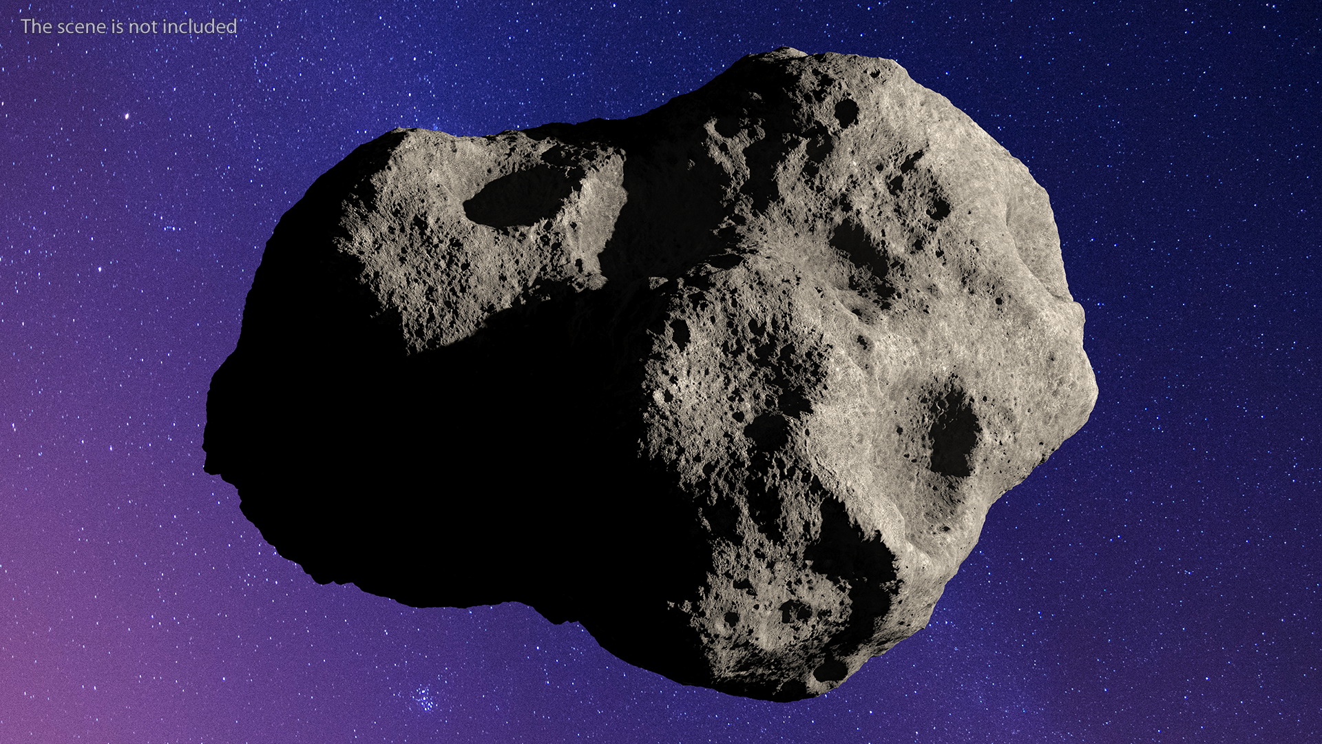 3D model Asteroid 100 Meter in Diameter