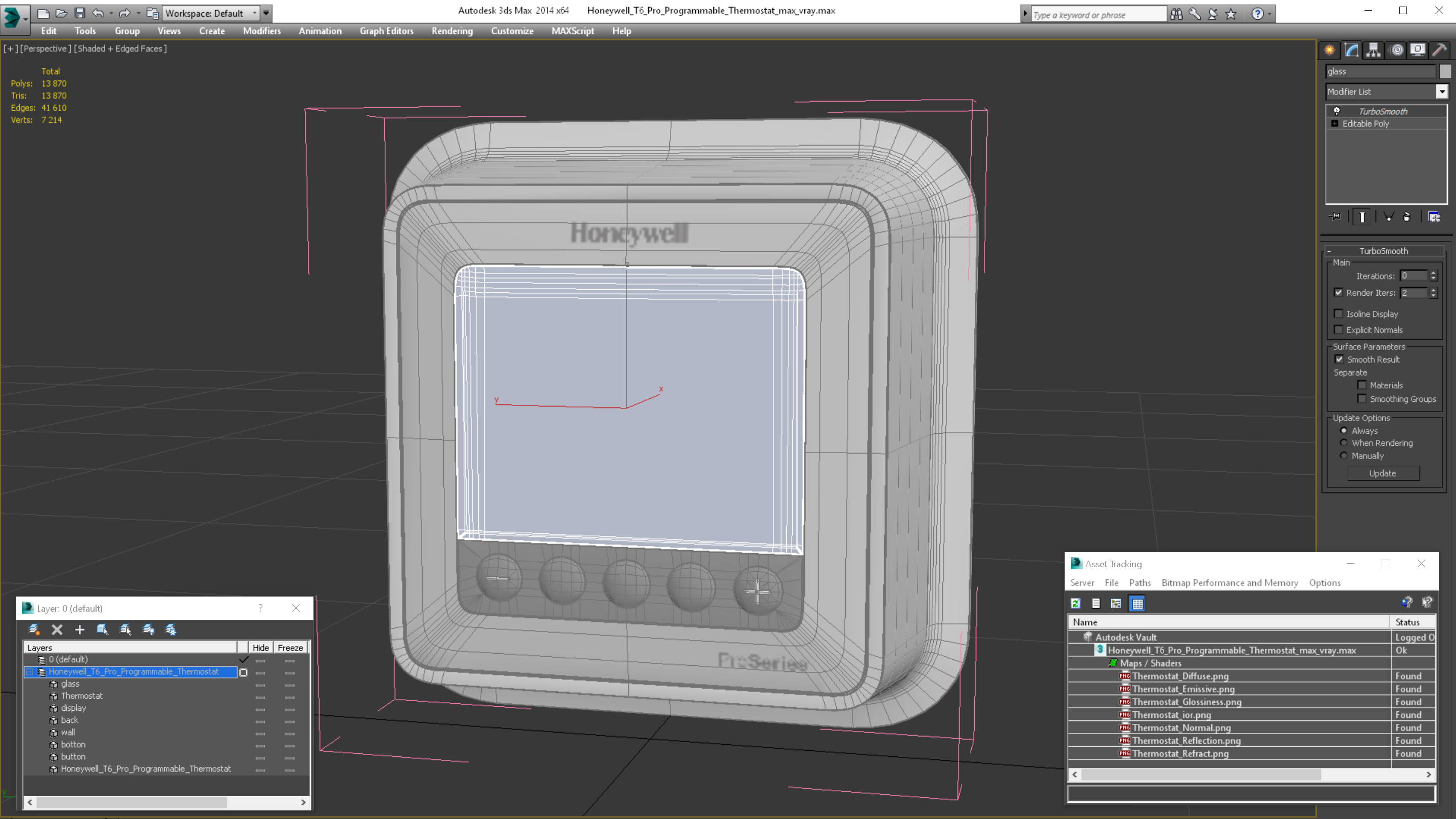 3D model Honeywell T6 Pro Programmable Thermostat