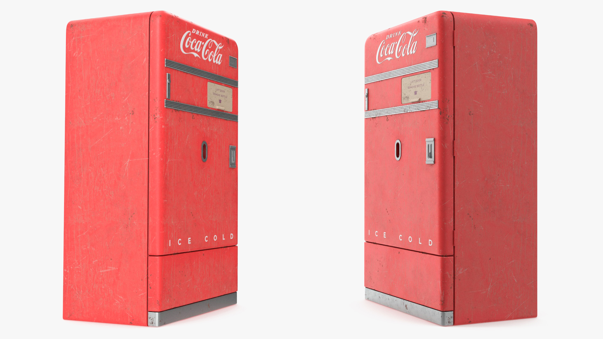3D model Coca Cola Retro Vending Machine Old