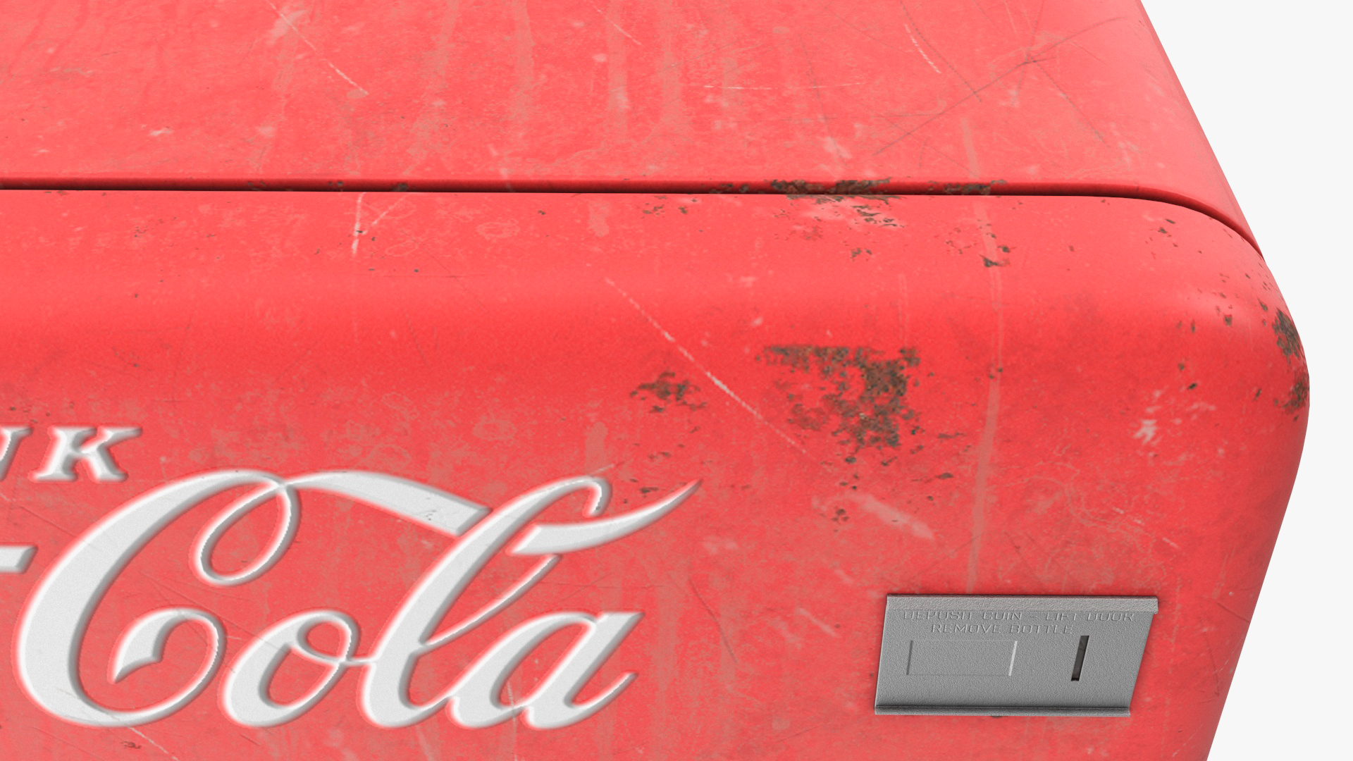3D model Coca Cola Retro Vending Machine Old