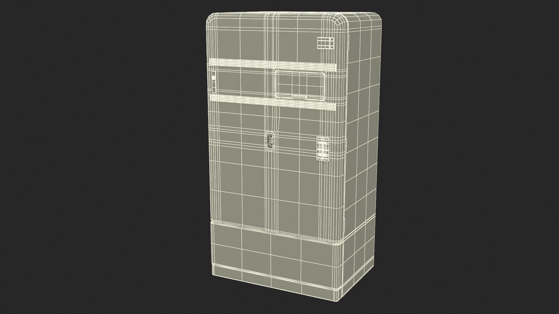 3D model Coca Cola Retro Vending Machine Old