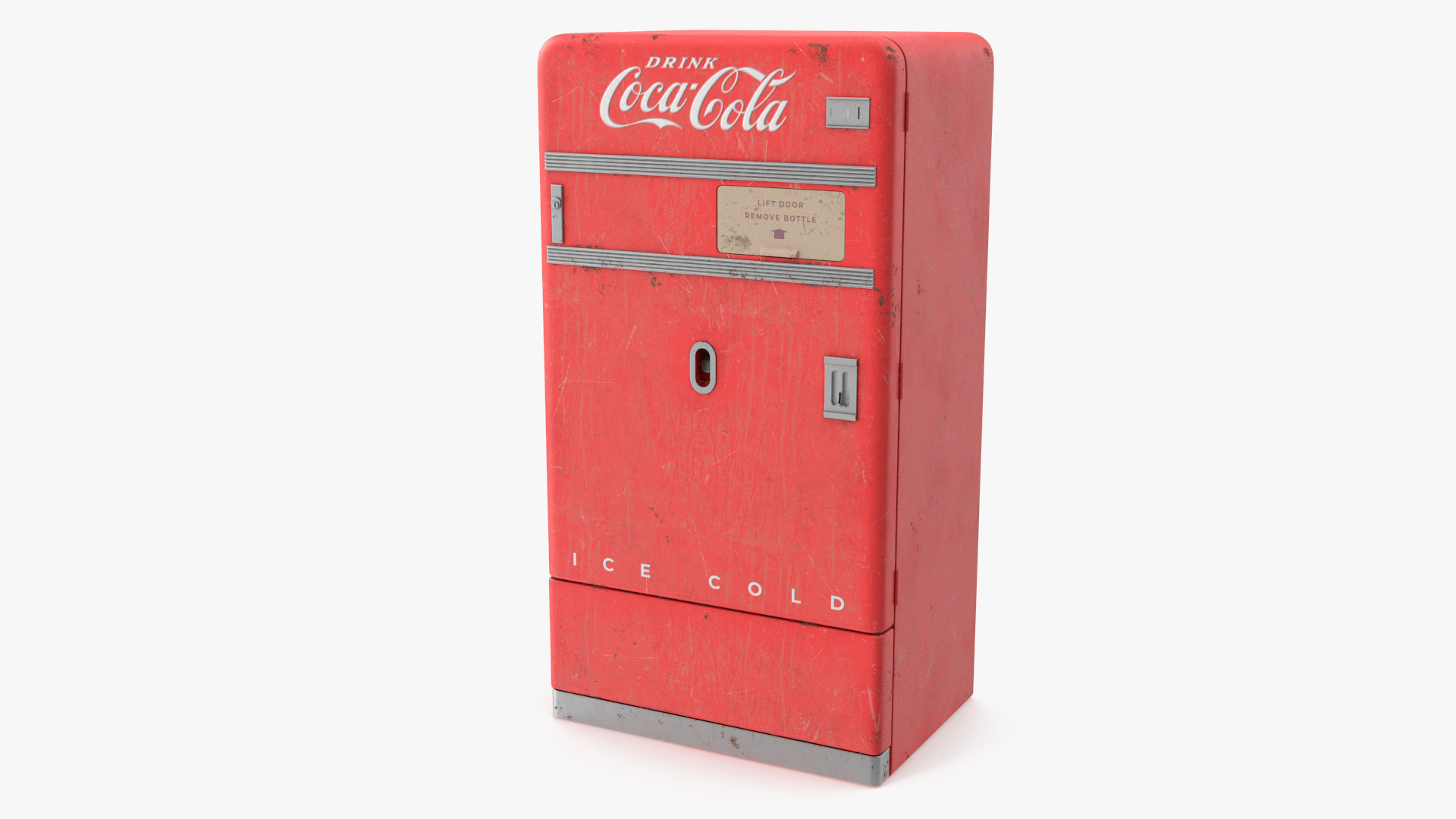 3D model Coca Cola Retro Vending Machine Old