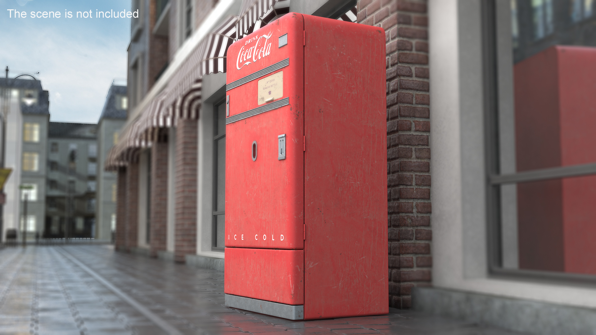 3D model Coca Cola Retro Vending Machine Old