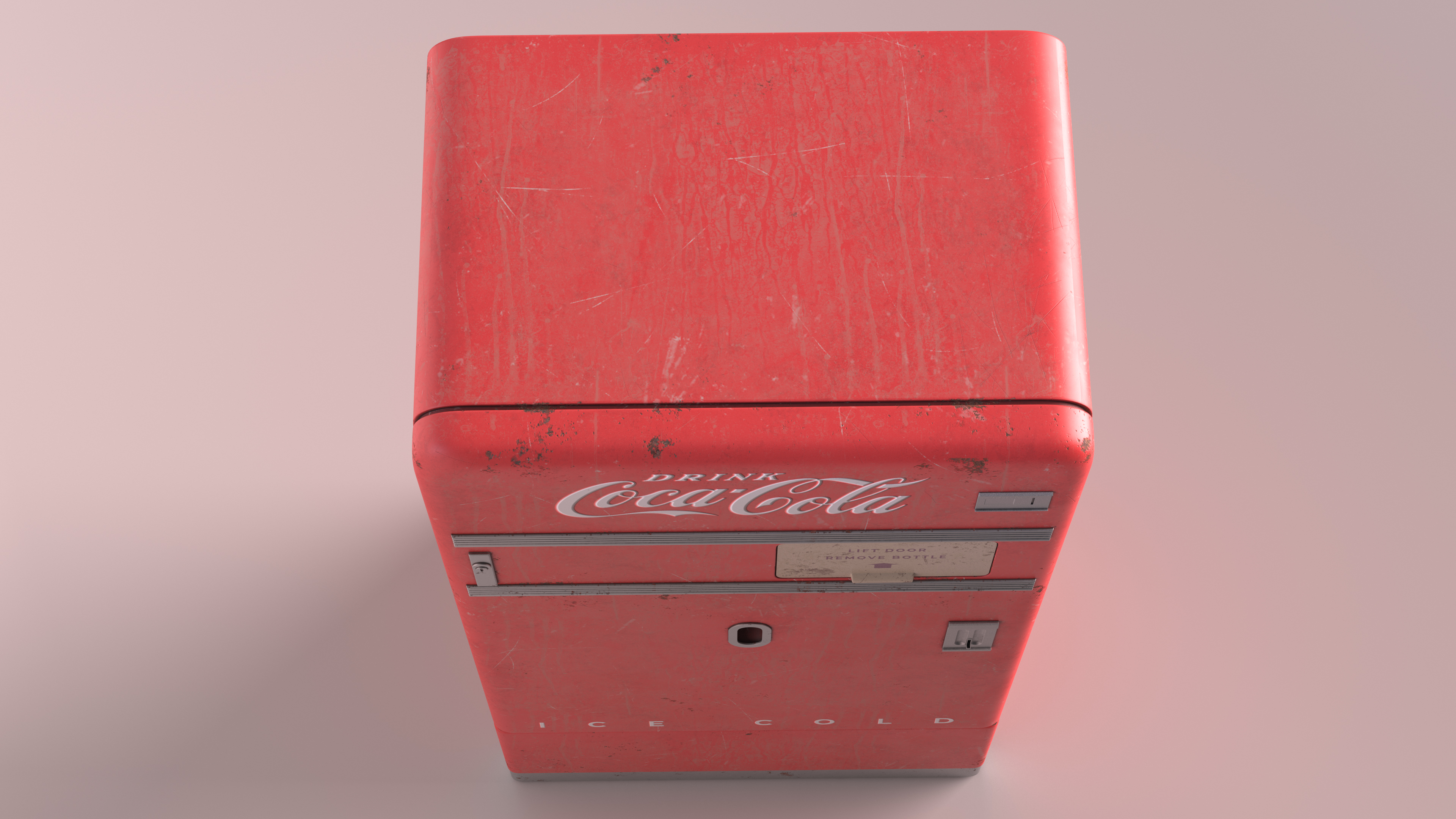 3D model Coca Cola Retro Vending Machine Old