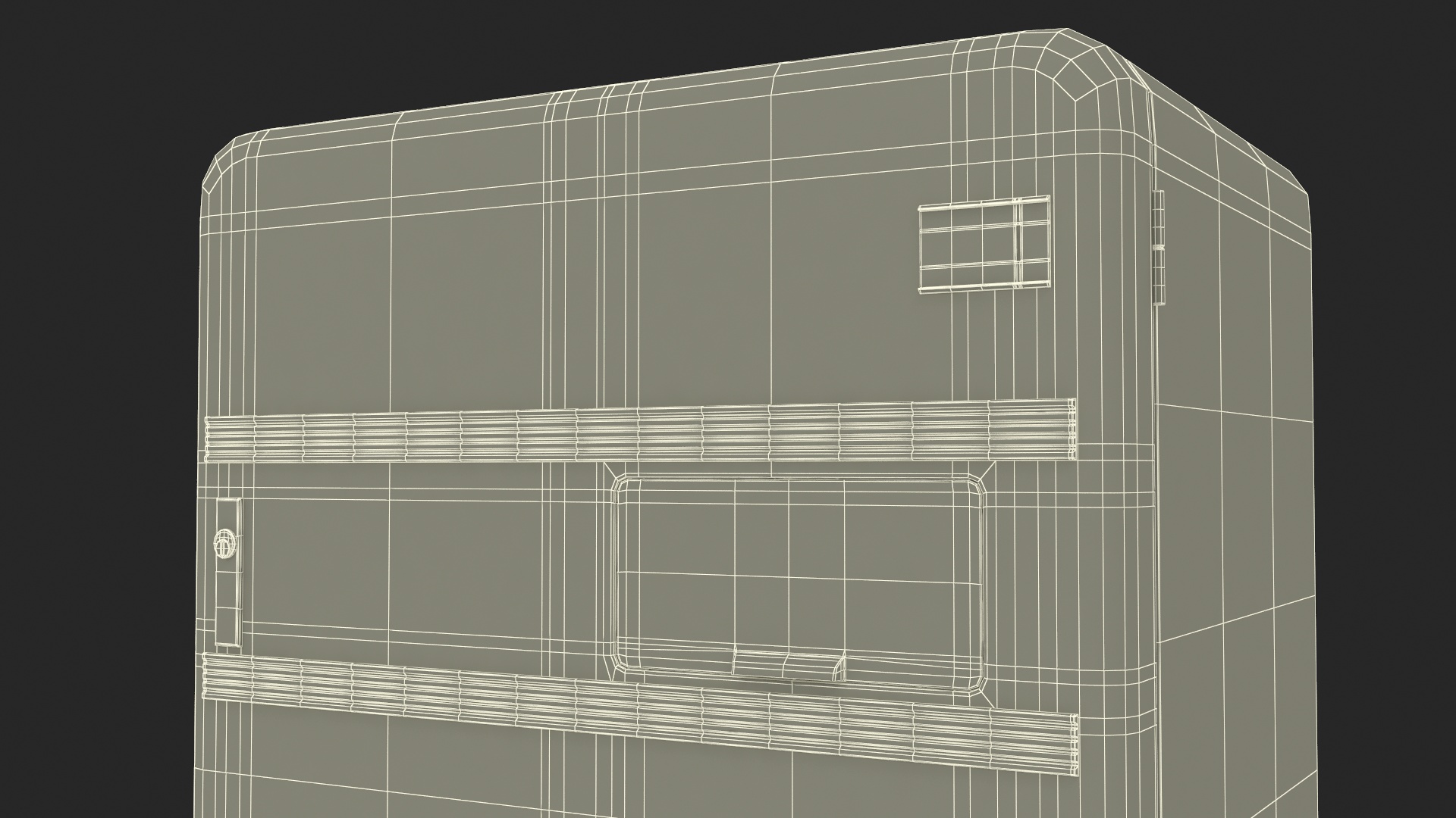 3D model Coca Cola Retro Vending Machine Old