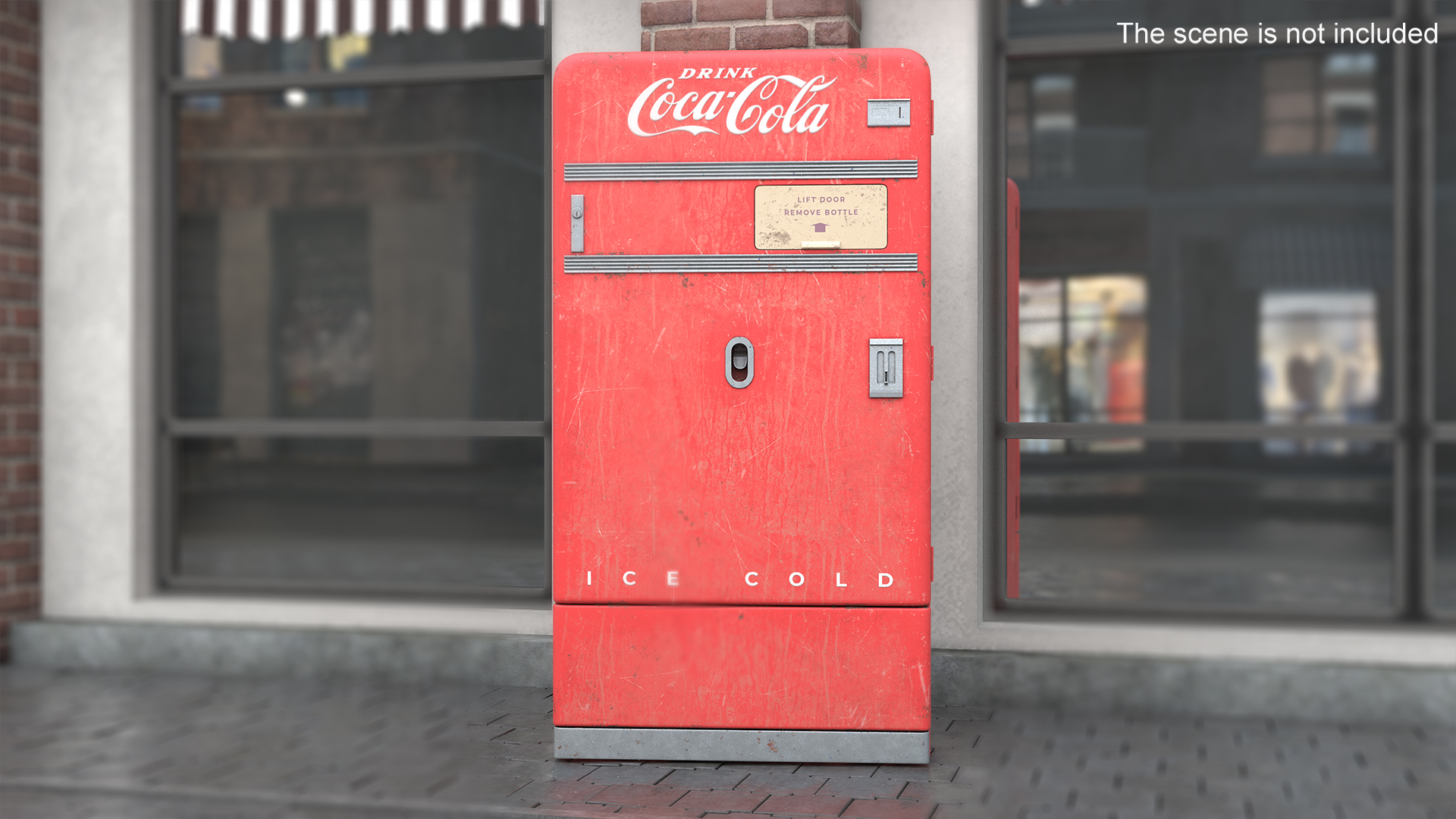 3D model Coca Cola Retro Vending Machine Old