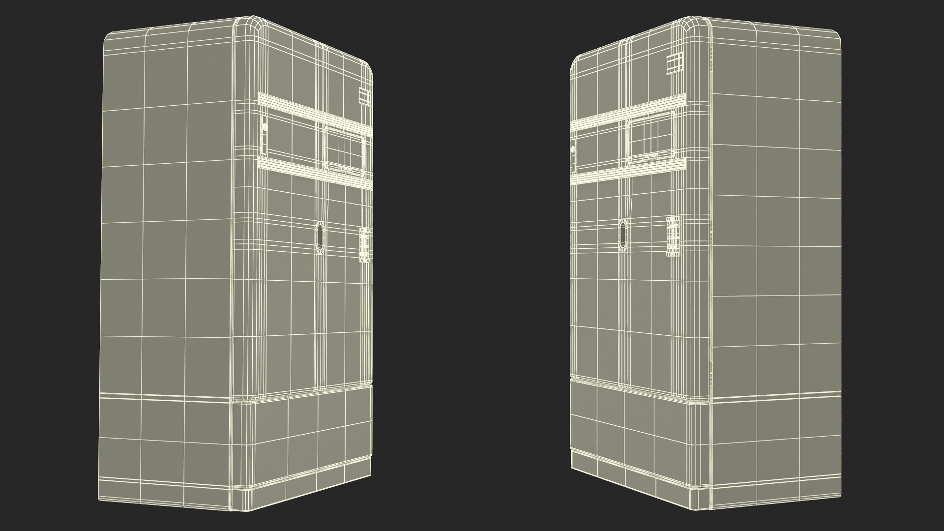 3D model Coca Cola Retro Vending Machine Old