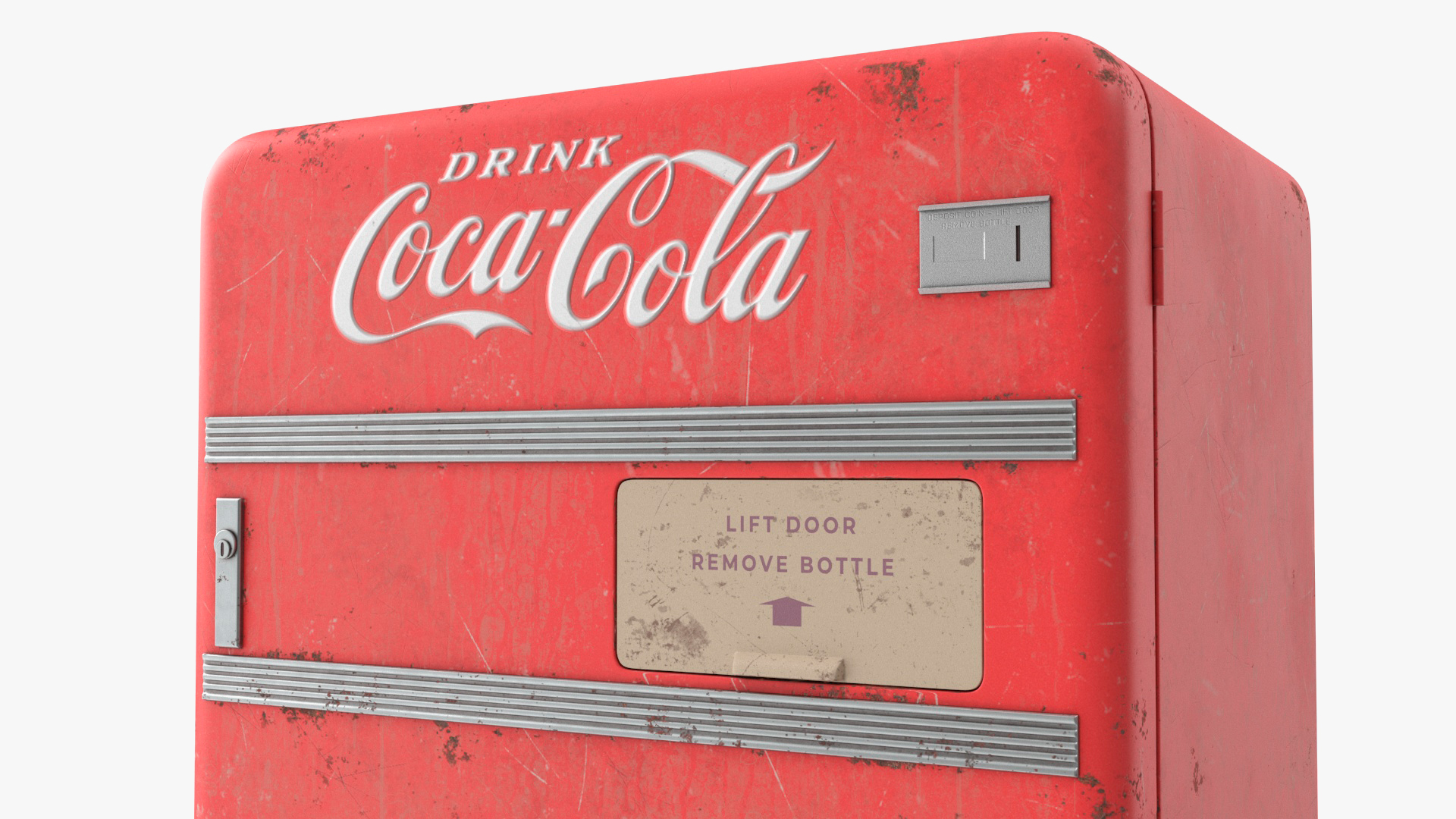 3D model Coca Cola Retro Vending Machine Old