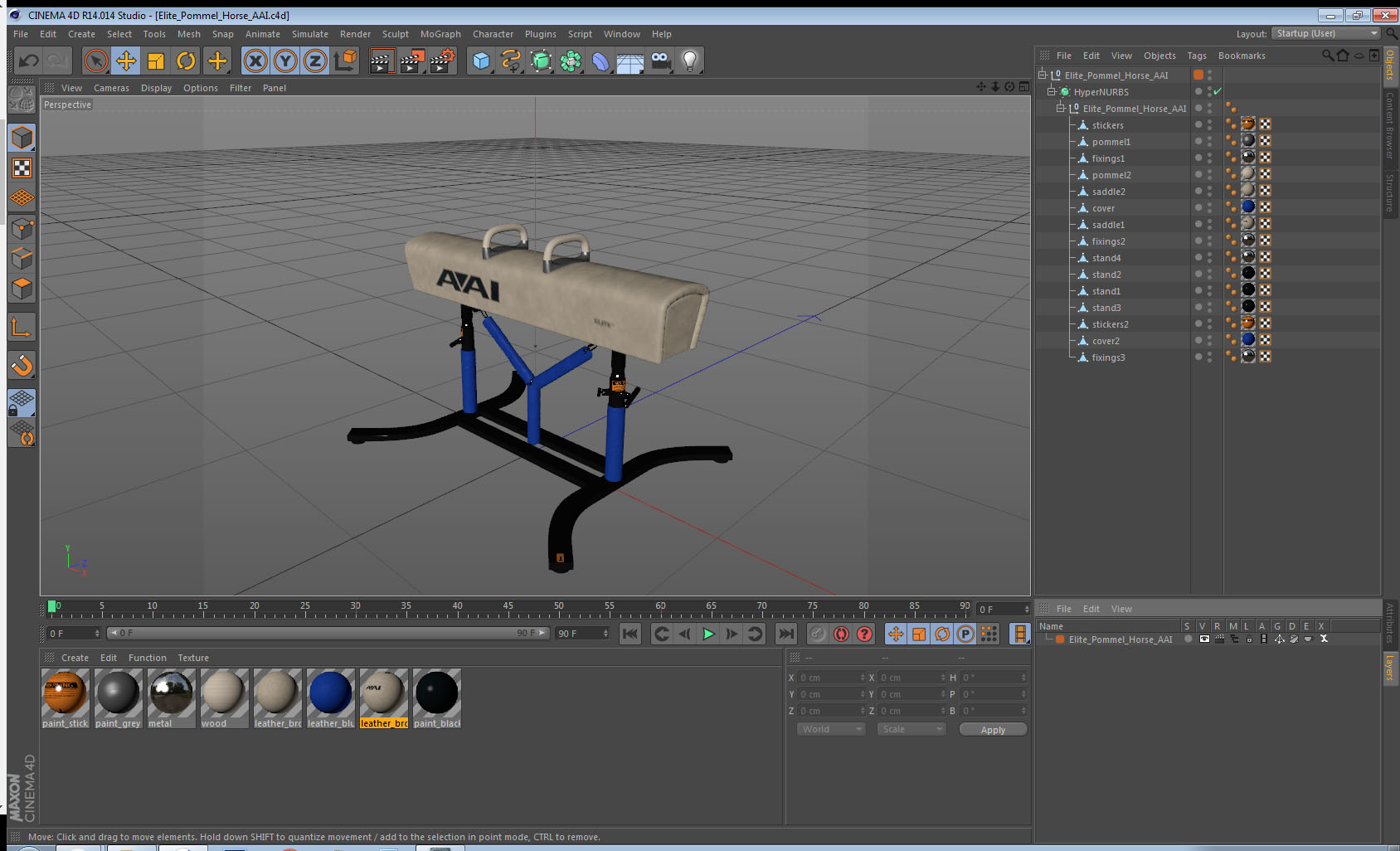 Elite Pommel Horse AAI 3D