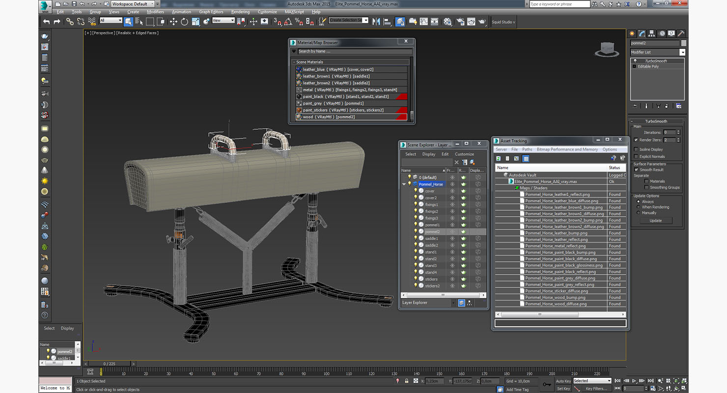 Elite Pommel Horse AAI 3D