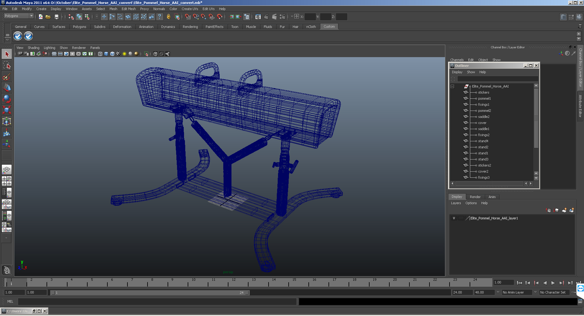 Elite Pommel Horse AAI 3D
