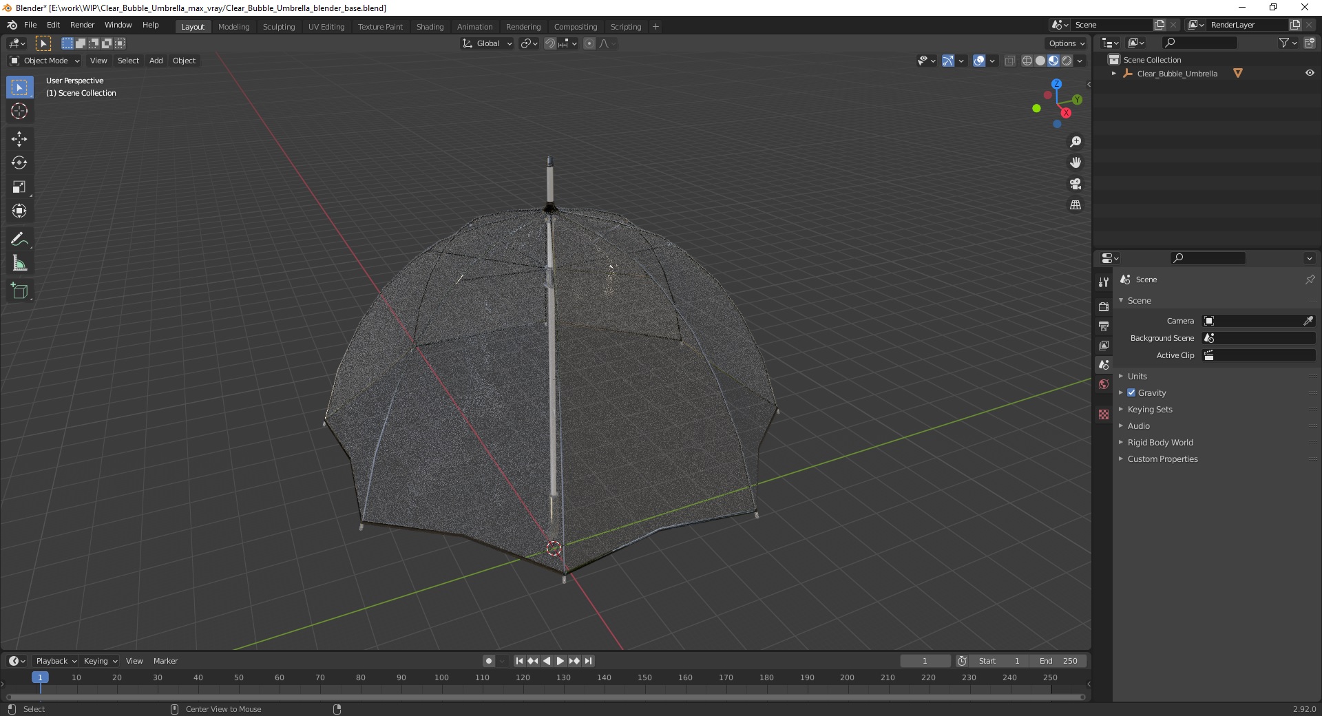 3D Clear Bubble Umbrella