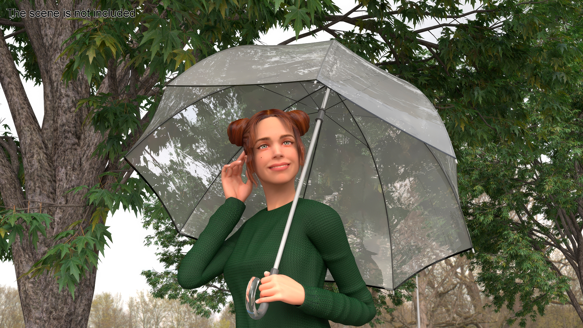 3D Clear Bubble Umbrella