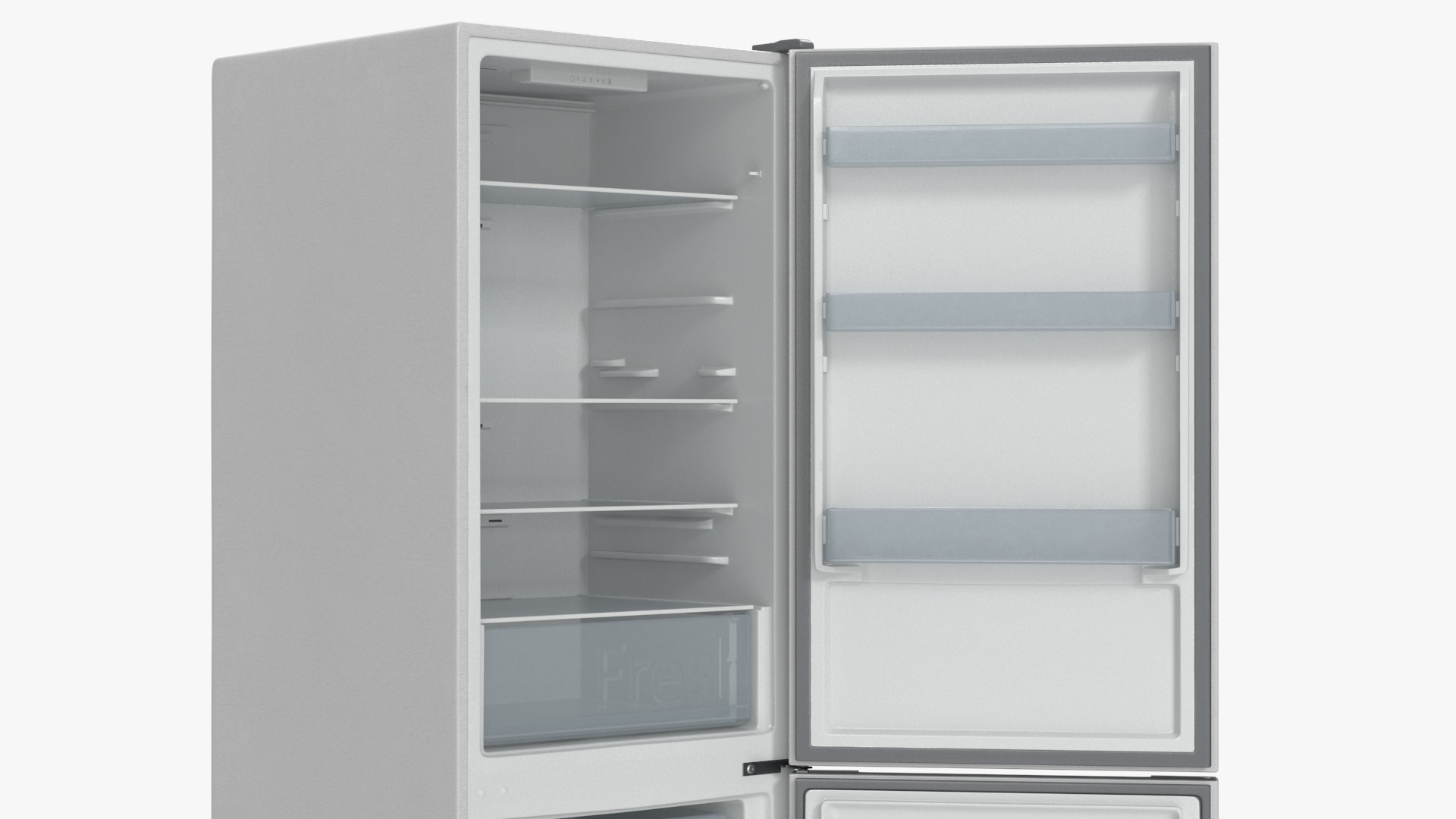 Fridge Candy CCRN 6180S Open Door White 3D model