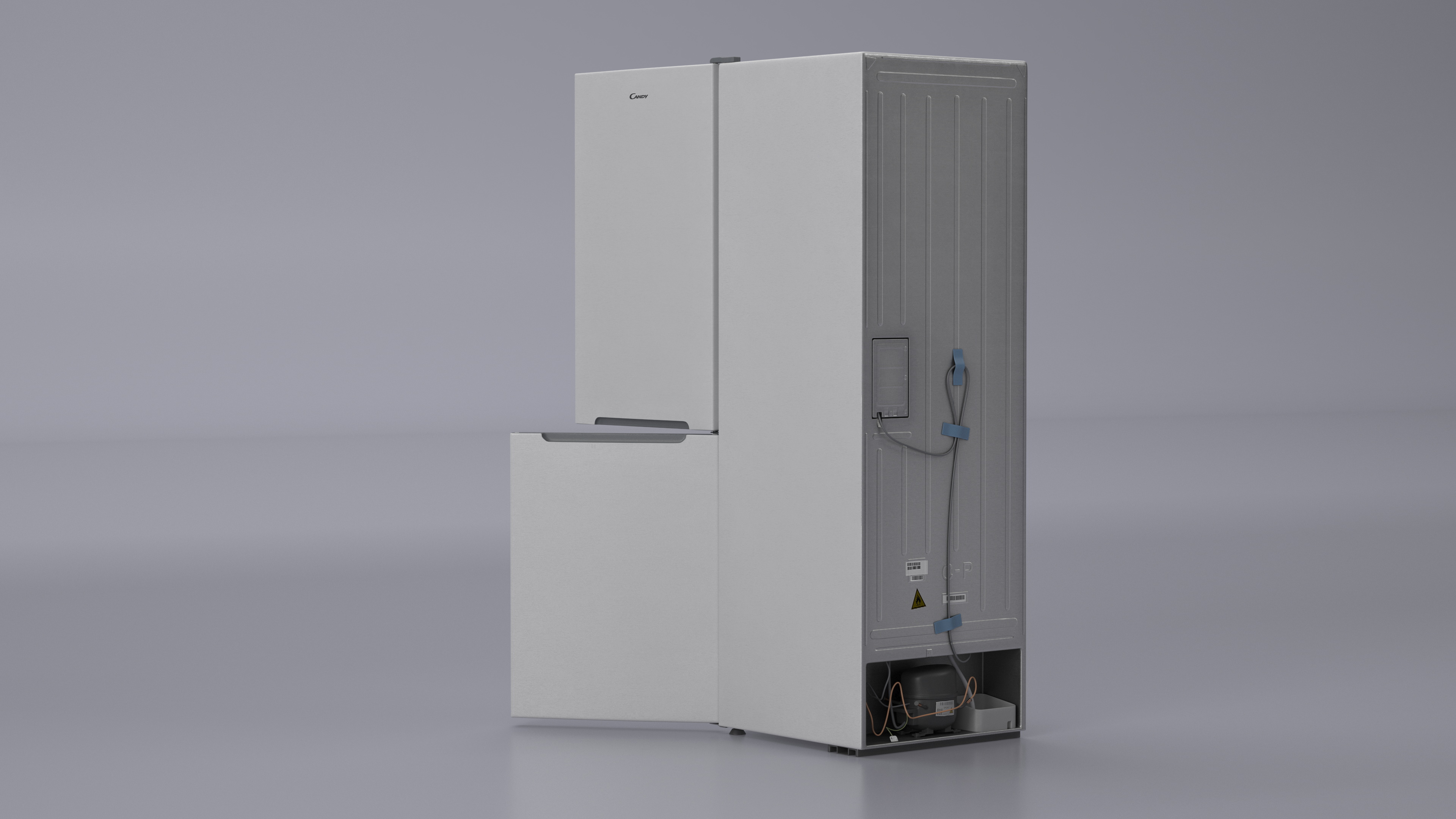 Fridge Candy CCRN 6180S Open Door White 3D model