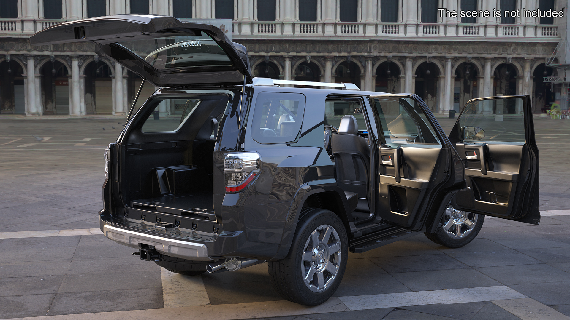 3D model Toyota 4Runner SUV Rigged