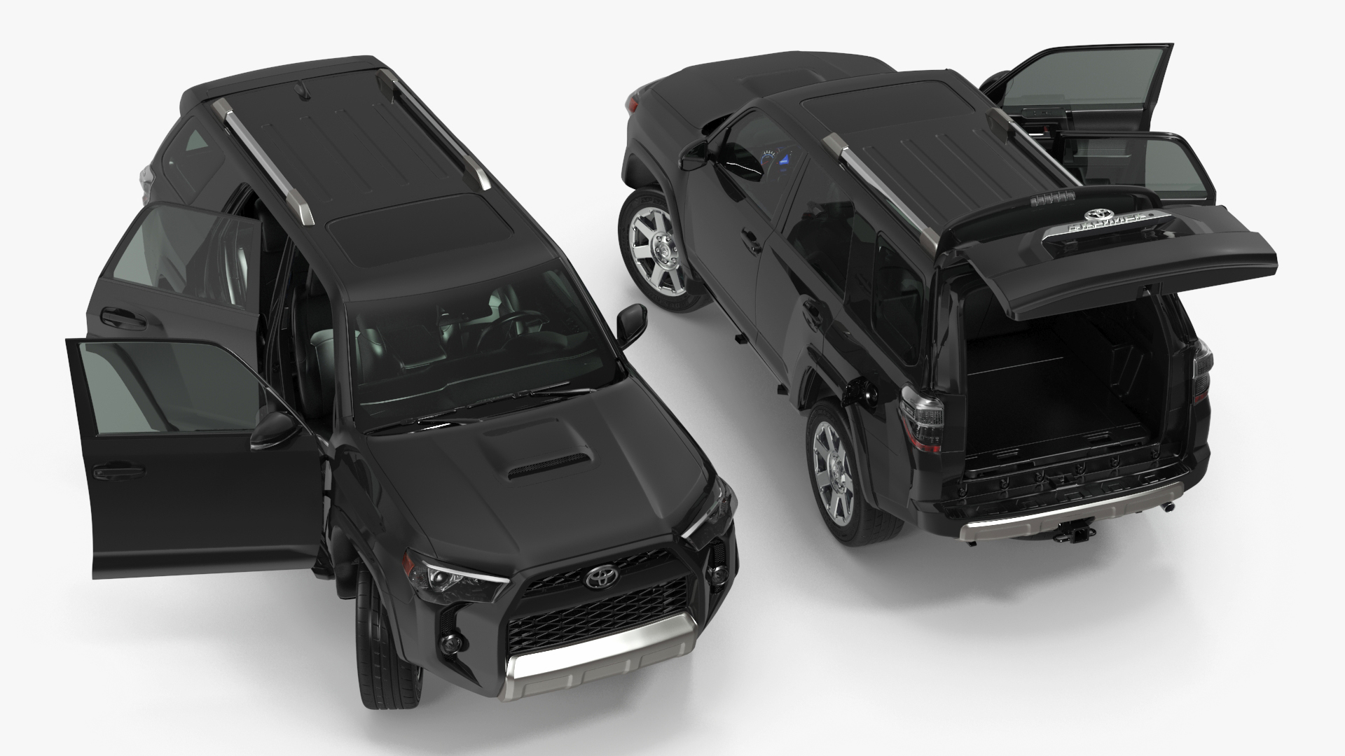 3D model Toyota 4Runner SUV Rigged