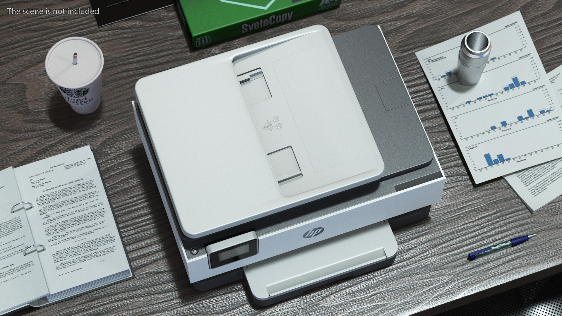 3D HP OfficeJet Pro 8025e Multifunction Printer OFF model