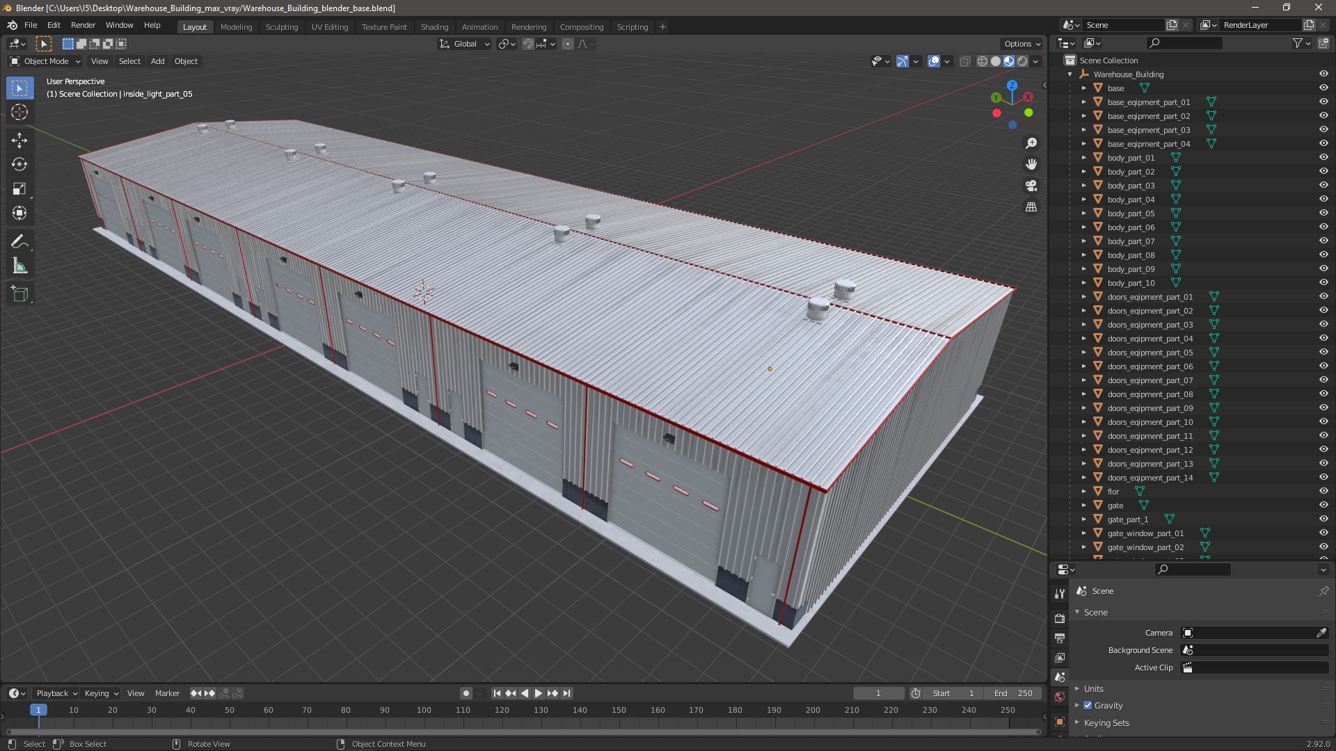 3D Warehouse Building model