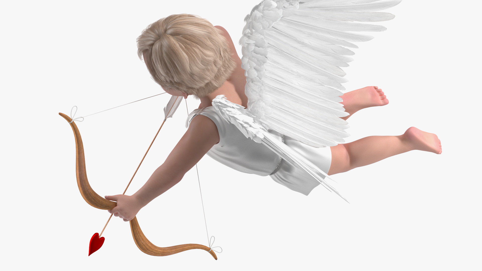 3D Boy Cupid Flying