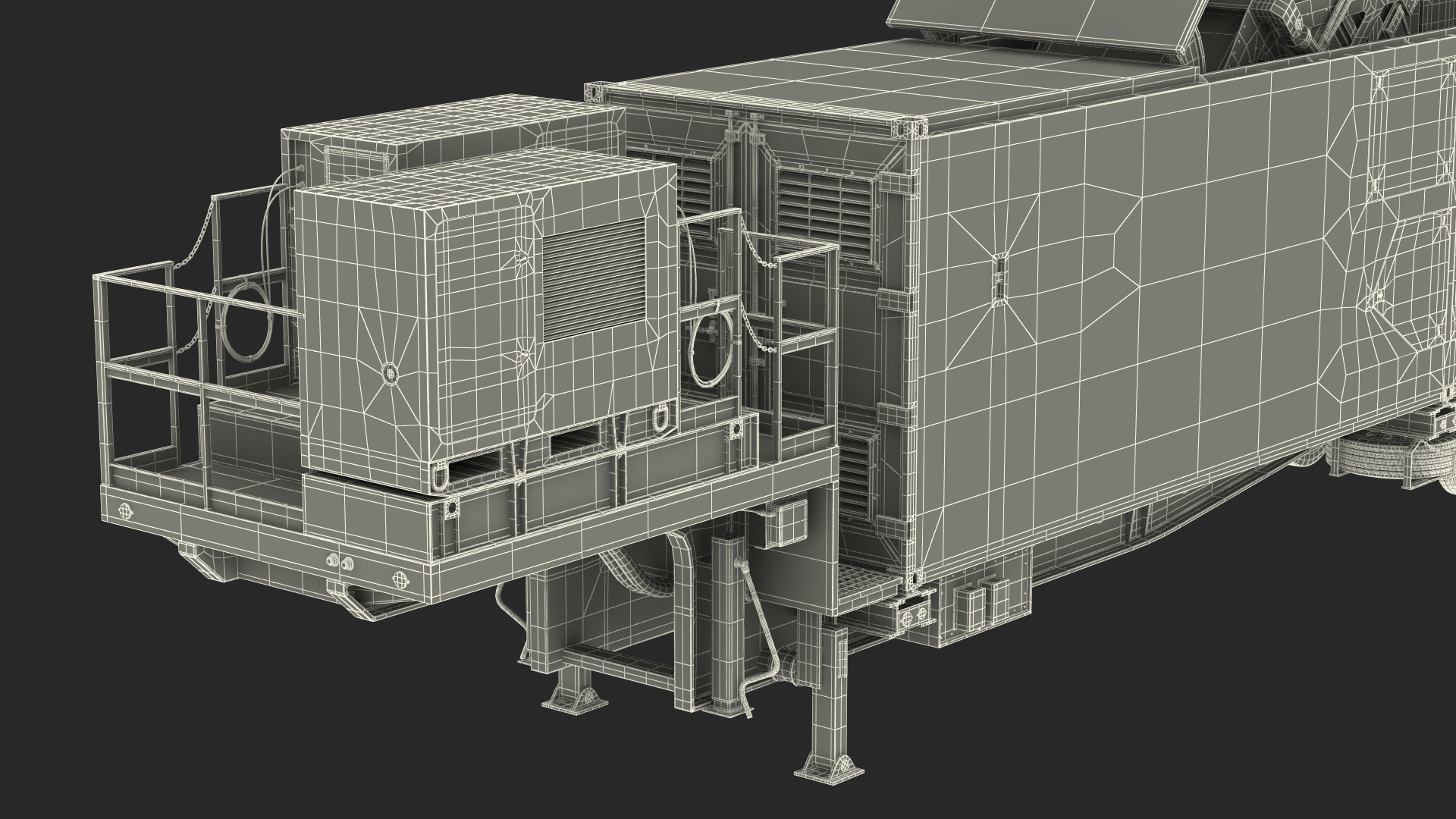 3D US Army Typhon Missile Launcher Rigged model