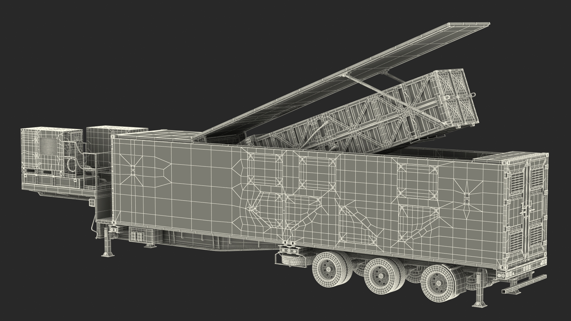 3D US Army Typhon Missile Launcher Rigged model