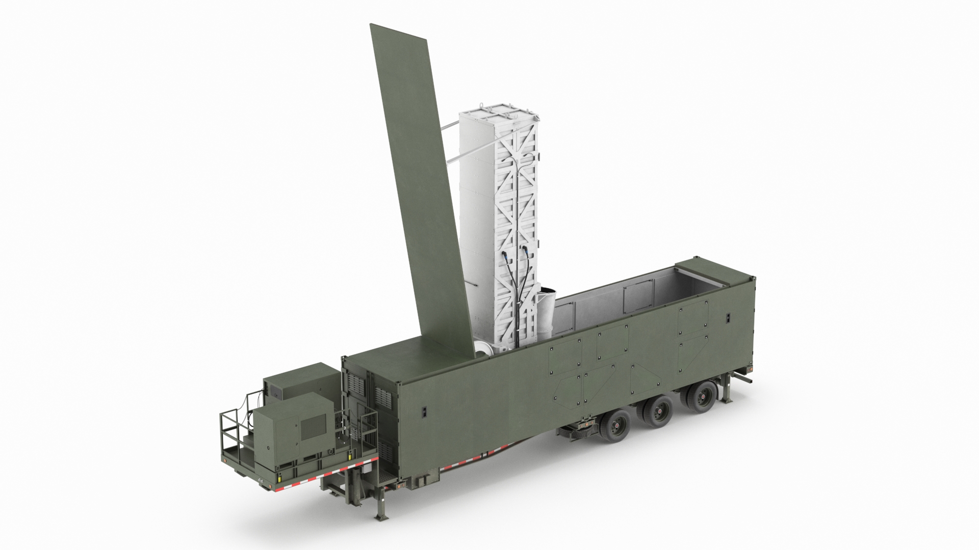 3D US Army Typhon Missile Launcher Rigged model