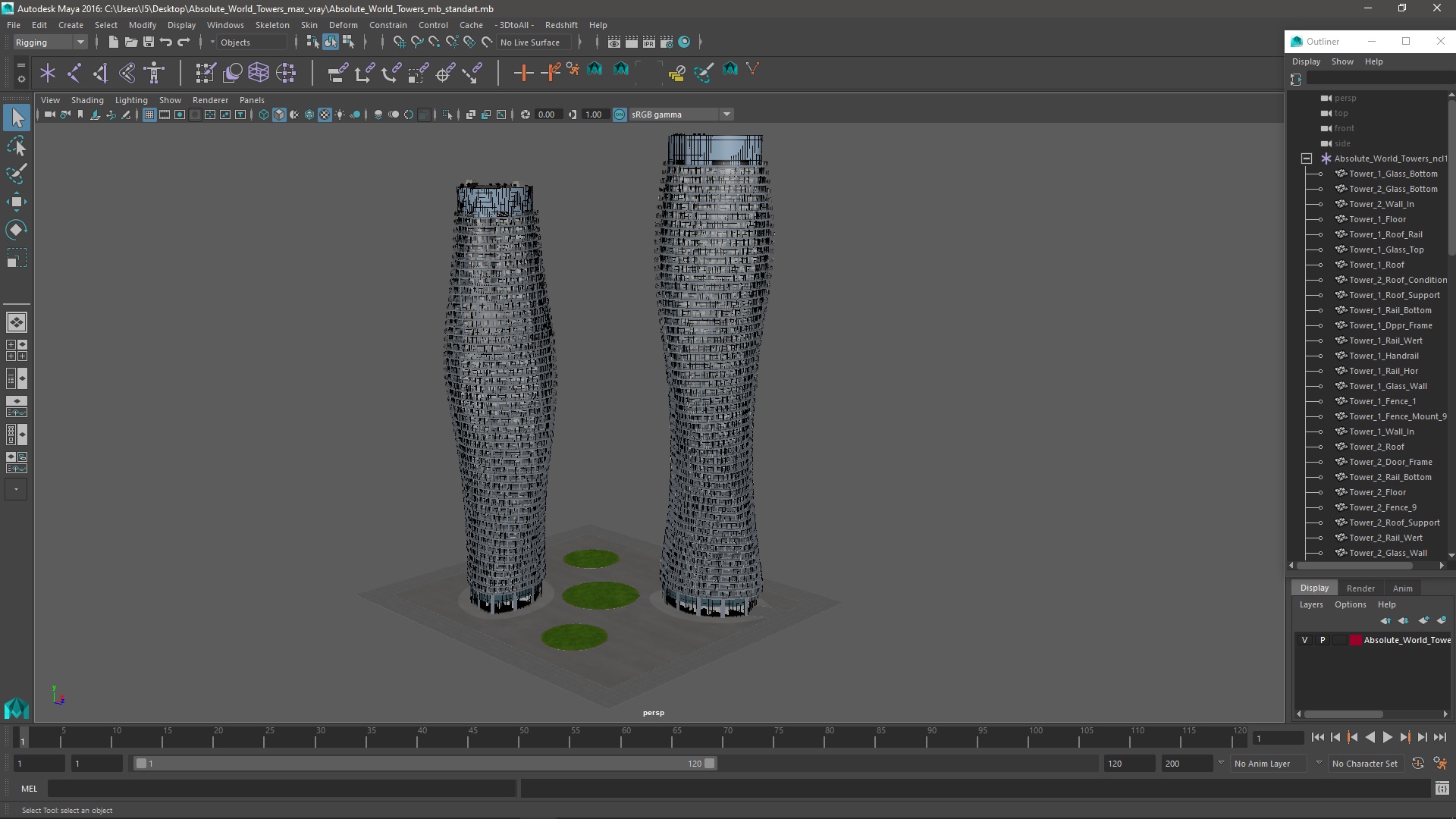3D Absolute World Towers