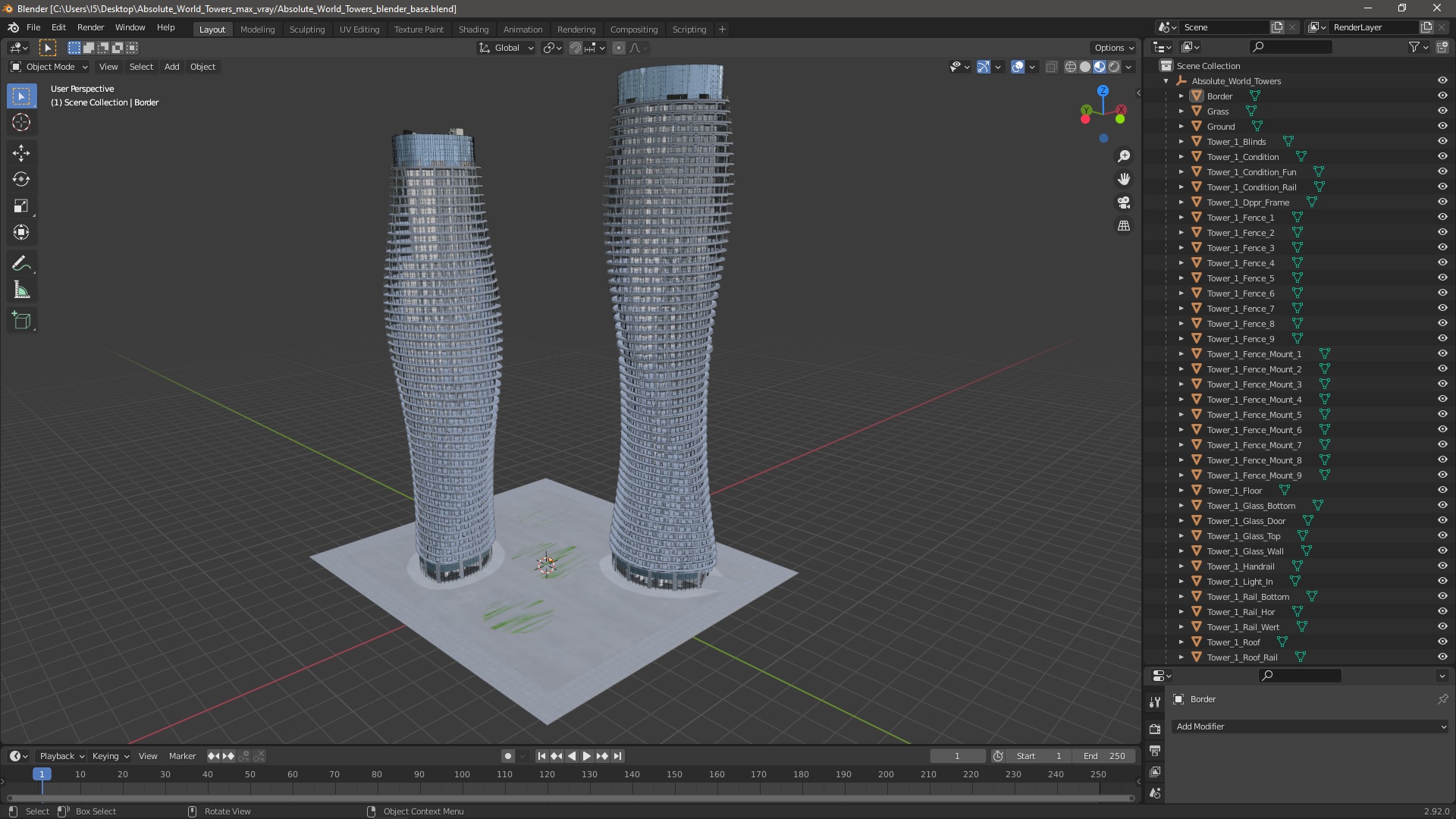 3D Absolute World Towers